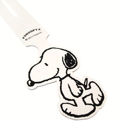 現貨｜Snoopy 日本製 牛皮 行李牌 (米白色 SN0070)