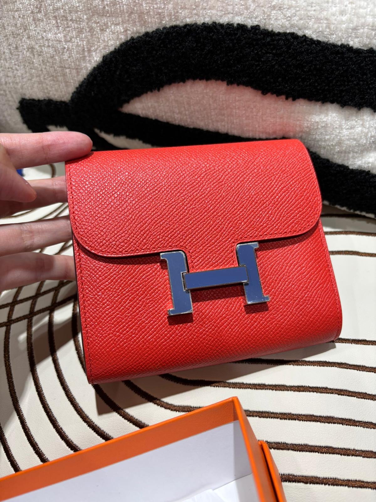 Hermes Constance Wallet Stamp C 100%Authentic, 98%New ✅Box