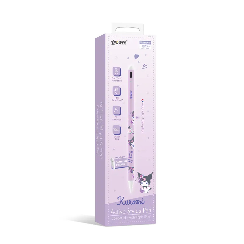 XPower x Sanrio Kuromi ST6 磁吸主動式觸控筆 (iPad 專用)