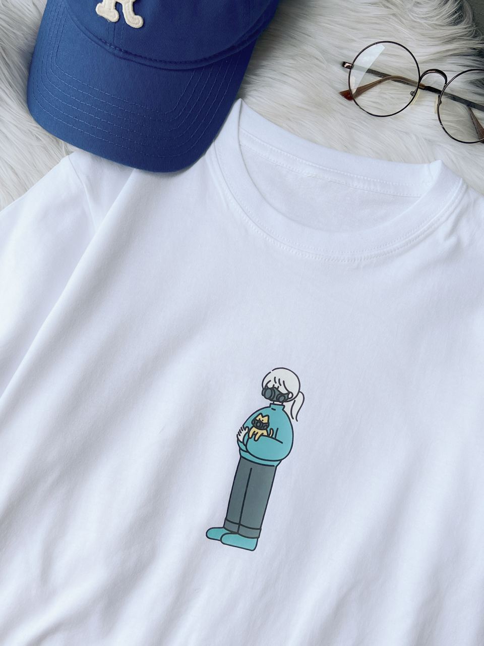 Meow Tee - 口罩散步