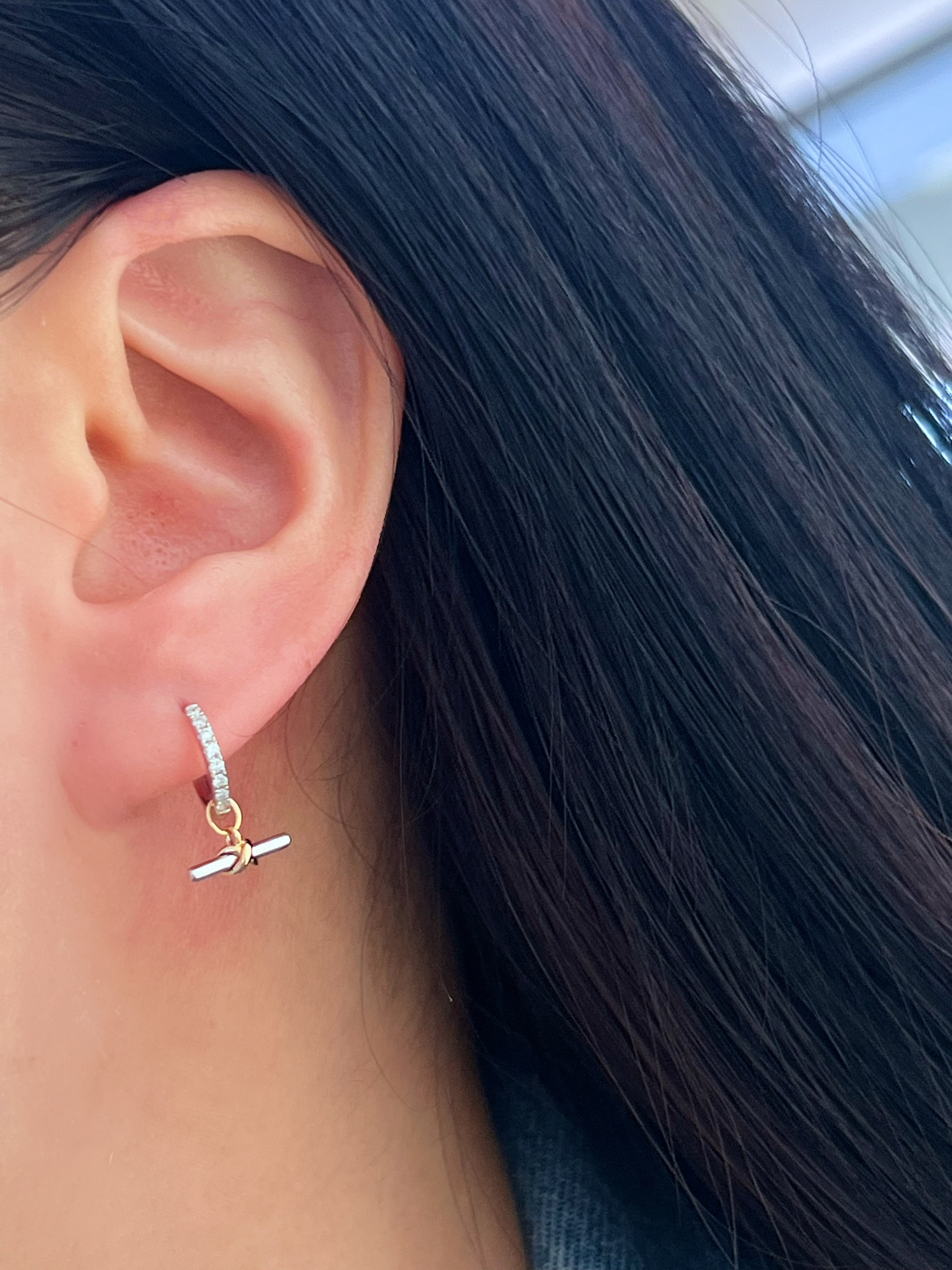 18K Diamond Earrings 