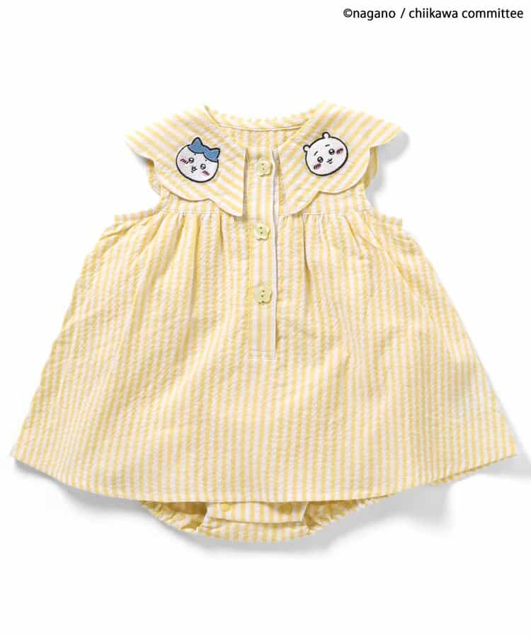 🇯🇵預訂 日本直送🇯🇵Apres les cours x Chiikawa系列人物刺繡貼花條紋翻領包屁裙