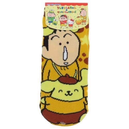 Sanrio 布丁狗x 蠟筆小新襪