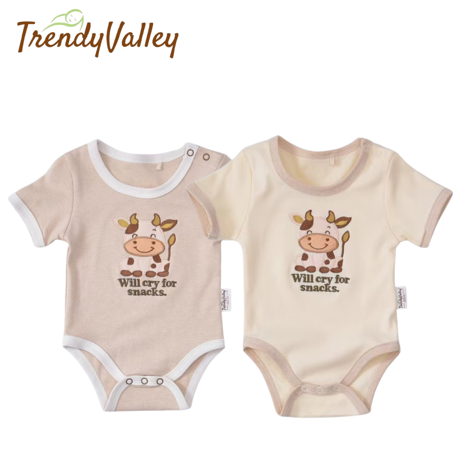 Trendyvalley Organic Cotton Baby Romper (COW)
