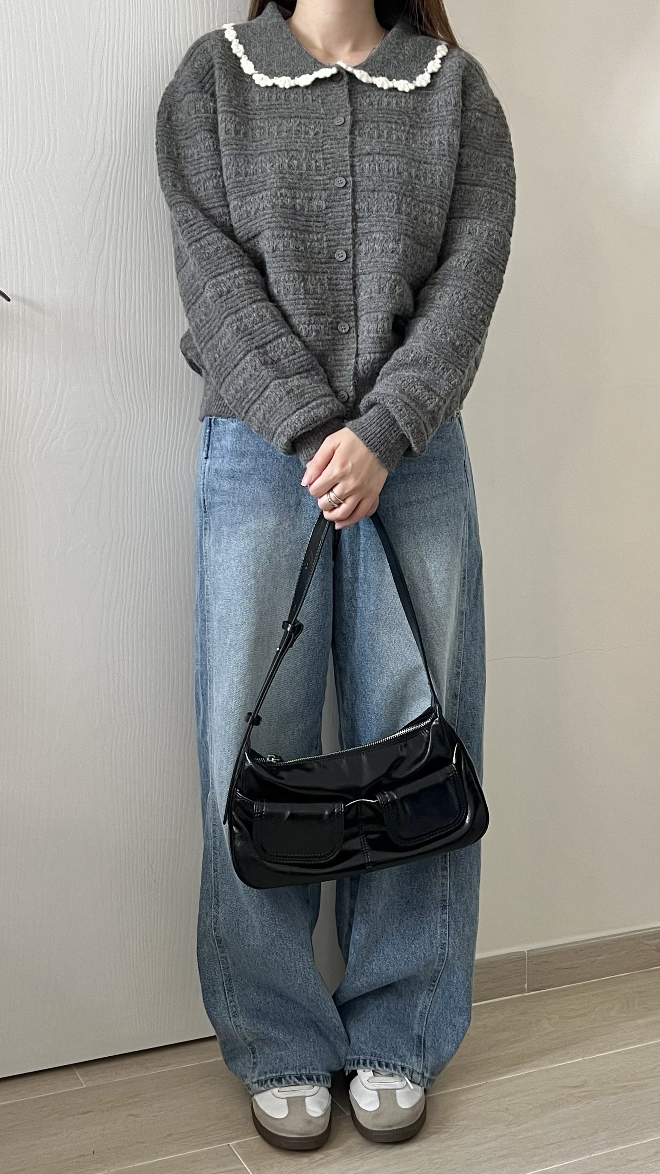 娃娃領甜美花紋上衣 可2穿 現貨