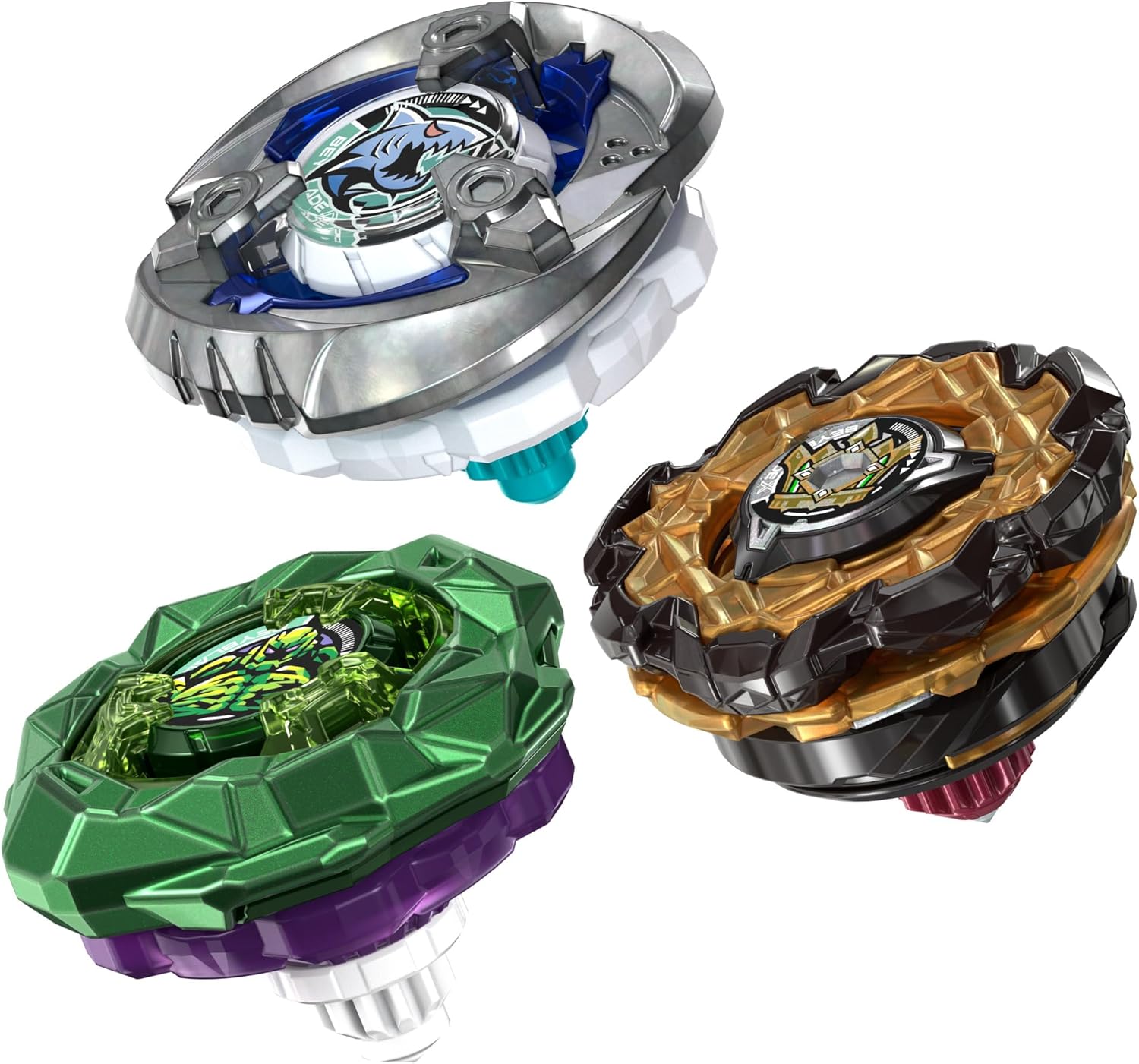 Beyblade x 爆旋陀螺x  美版 CX-11  帝王威能改造組 (帝皇霸權 HOp, 魔像巨石 M-85HN, 烈鯊鰓刃 5-60FB)