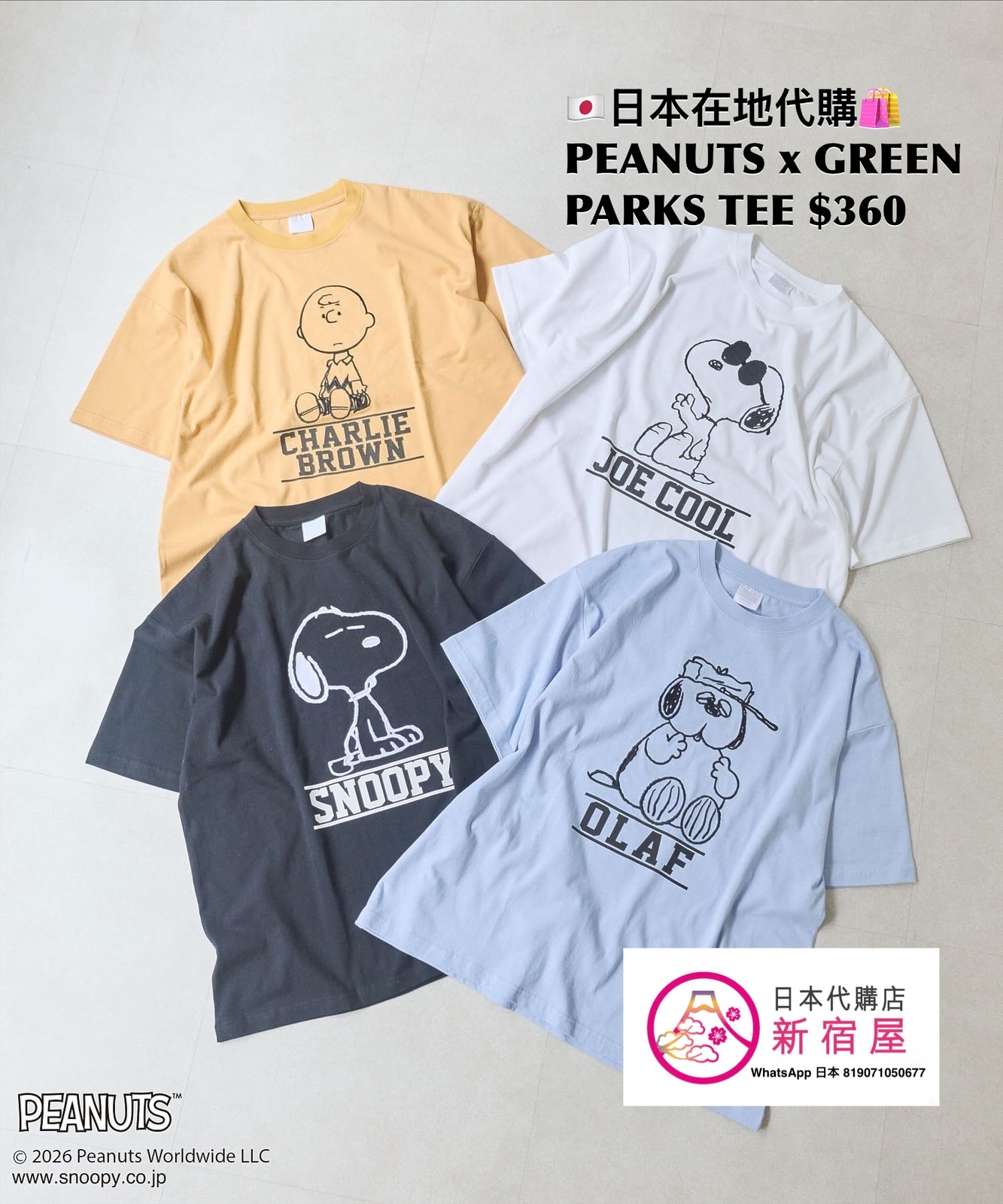 PEANUTS x GREEN PARKS TEE