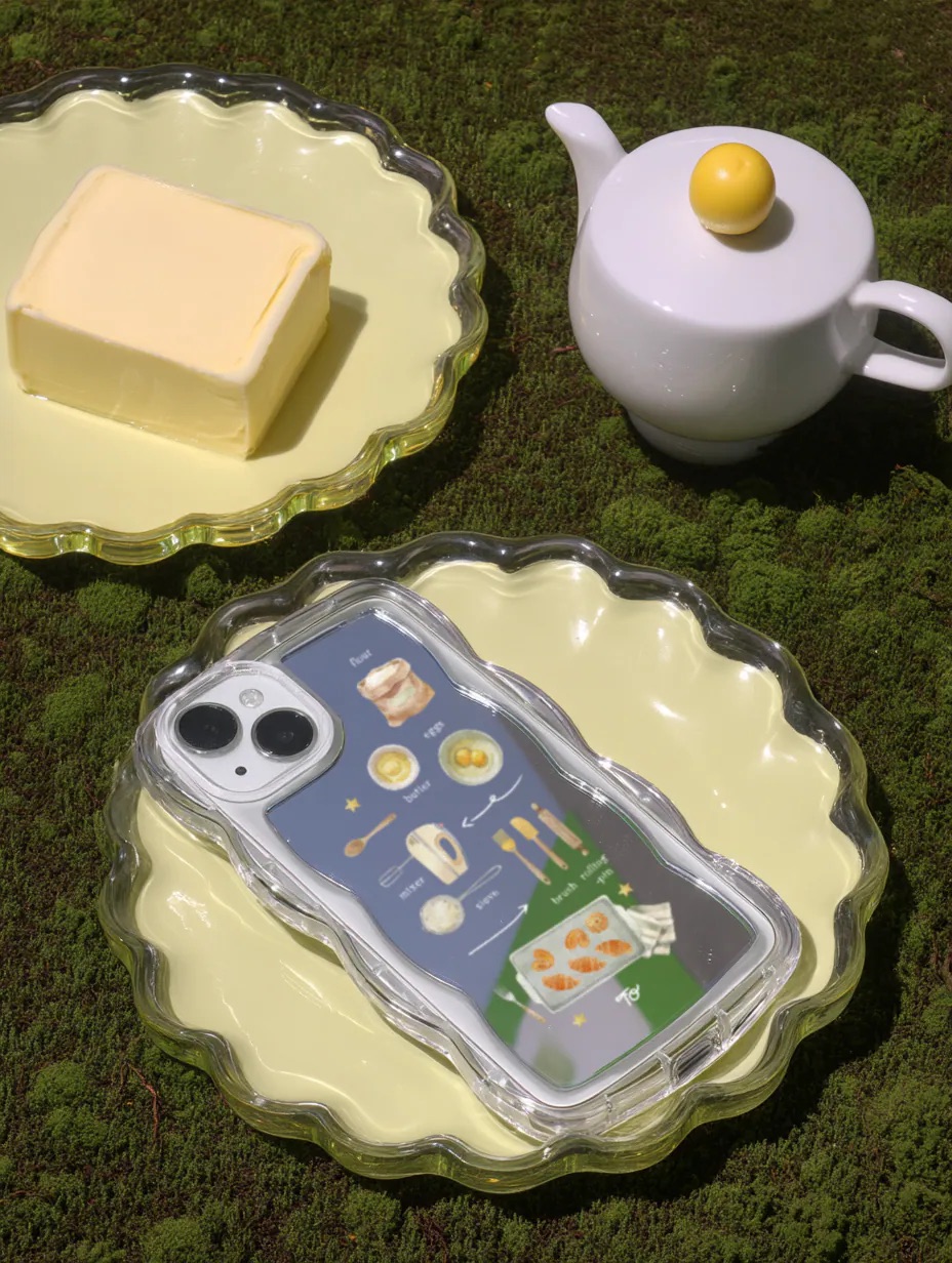 【Sunday's Bakery!】波浪邊框鏡面 iPhone Case