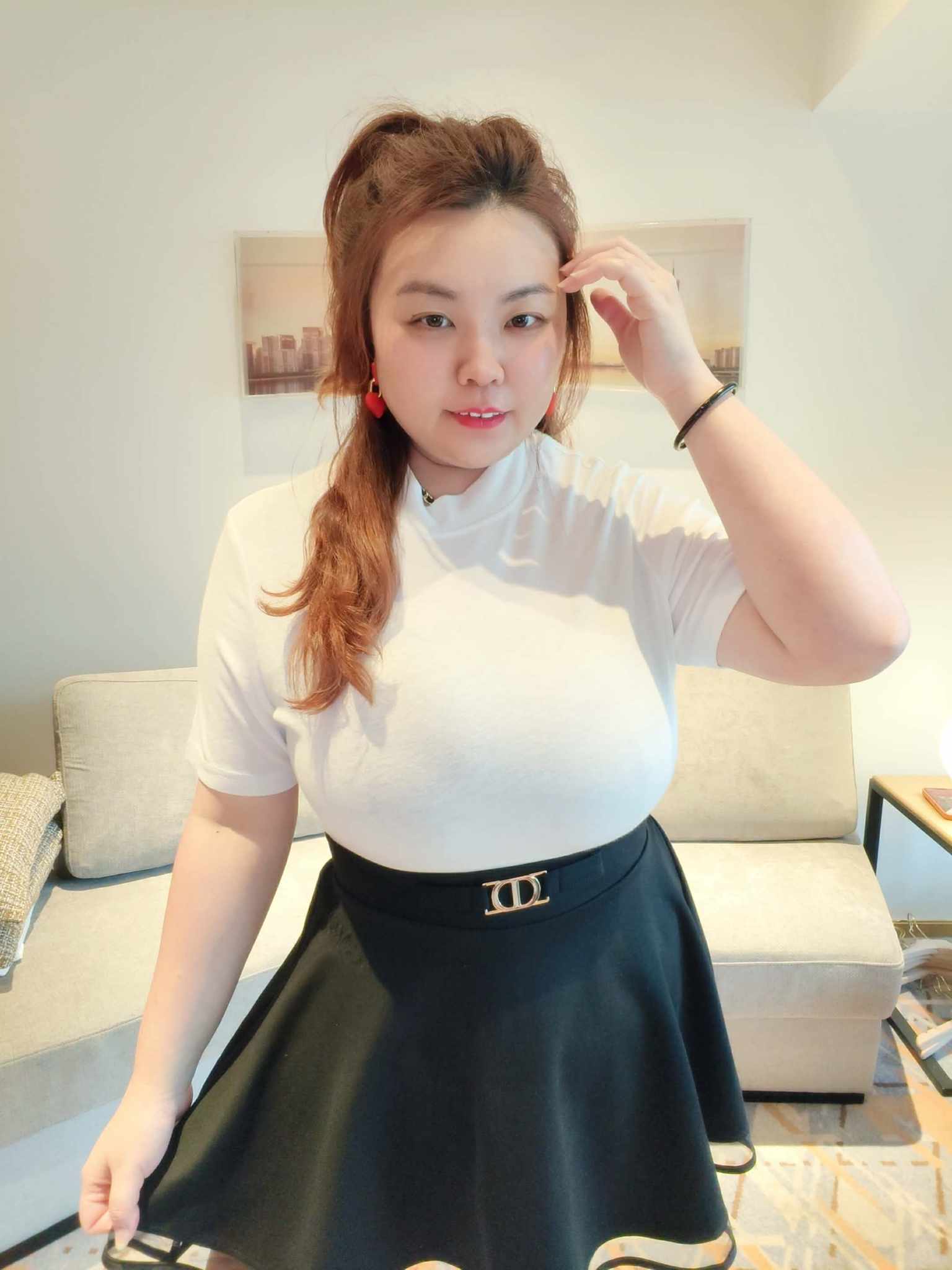 YCH05 3295 半高领短袖上衣