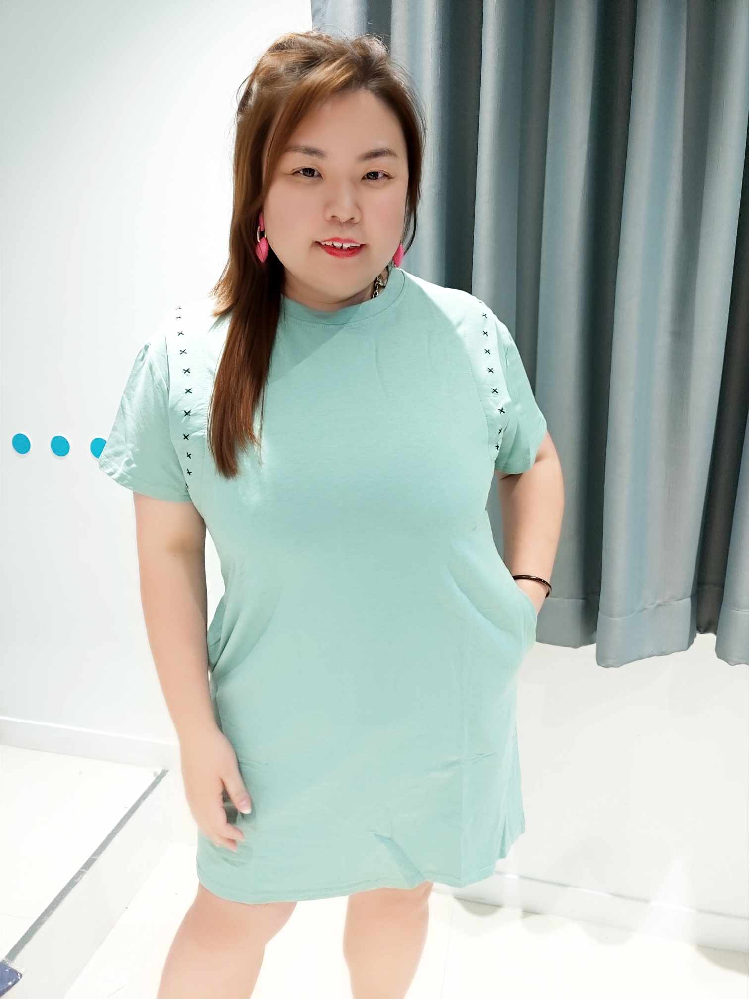 DSC03(4171#)  袖边设计时尚连身裙