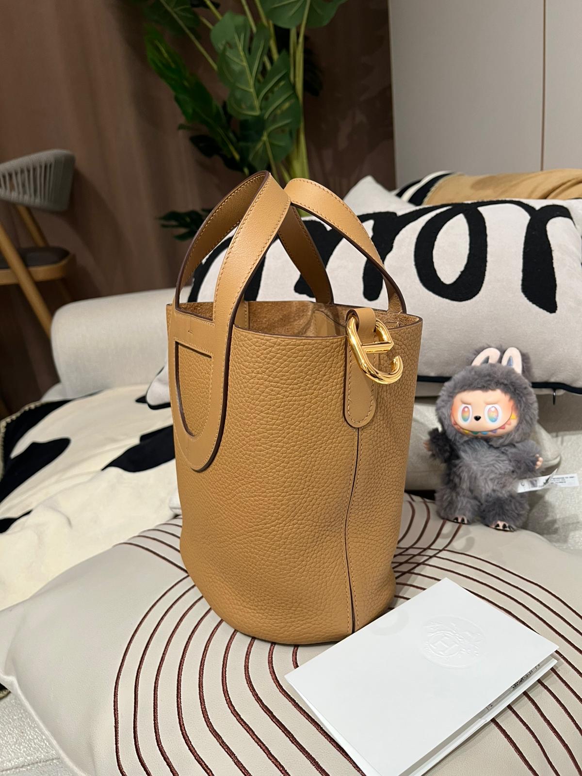 Hermes in The Loop 18 Stamp B 餅乾色4B Biscuit  100% Authentic, 99%New Unused ✅專門店收據✅Dust bag✅Box