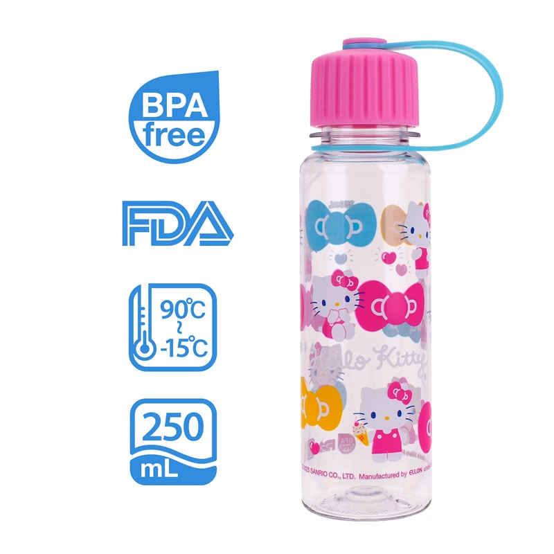 Hello Kitty 250ml BPA Free Water Bottle 膠水樽