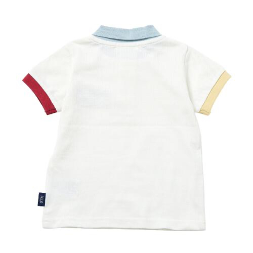 🇯🇵預訂 日本直送🇯🇵Polo Baby標誌刺繡撞色米白色翻領短袖Polo上衣