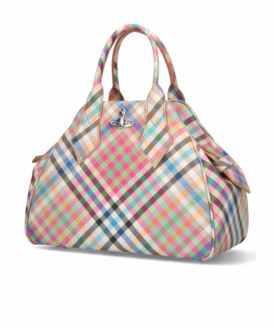 Vivienne Westwood 女士 Yasmine 格纹手提包均码码21cm*12cm*30cm 