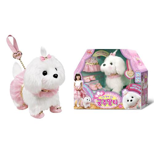 韓國可愛白色小狗公仔 模仿飼養小狗寵物狗 狗仔公仔玩具  #聖誕禮物 #小朋友禮物 #兒童生日禮物 #兒童交換禮物 #兒童新年禮物