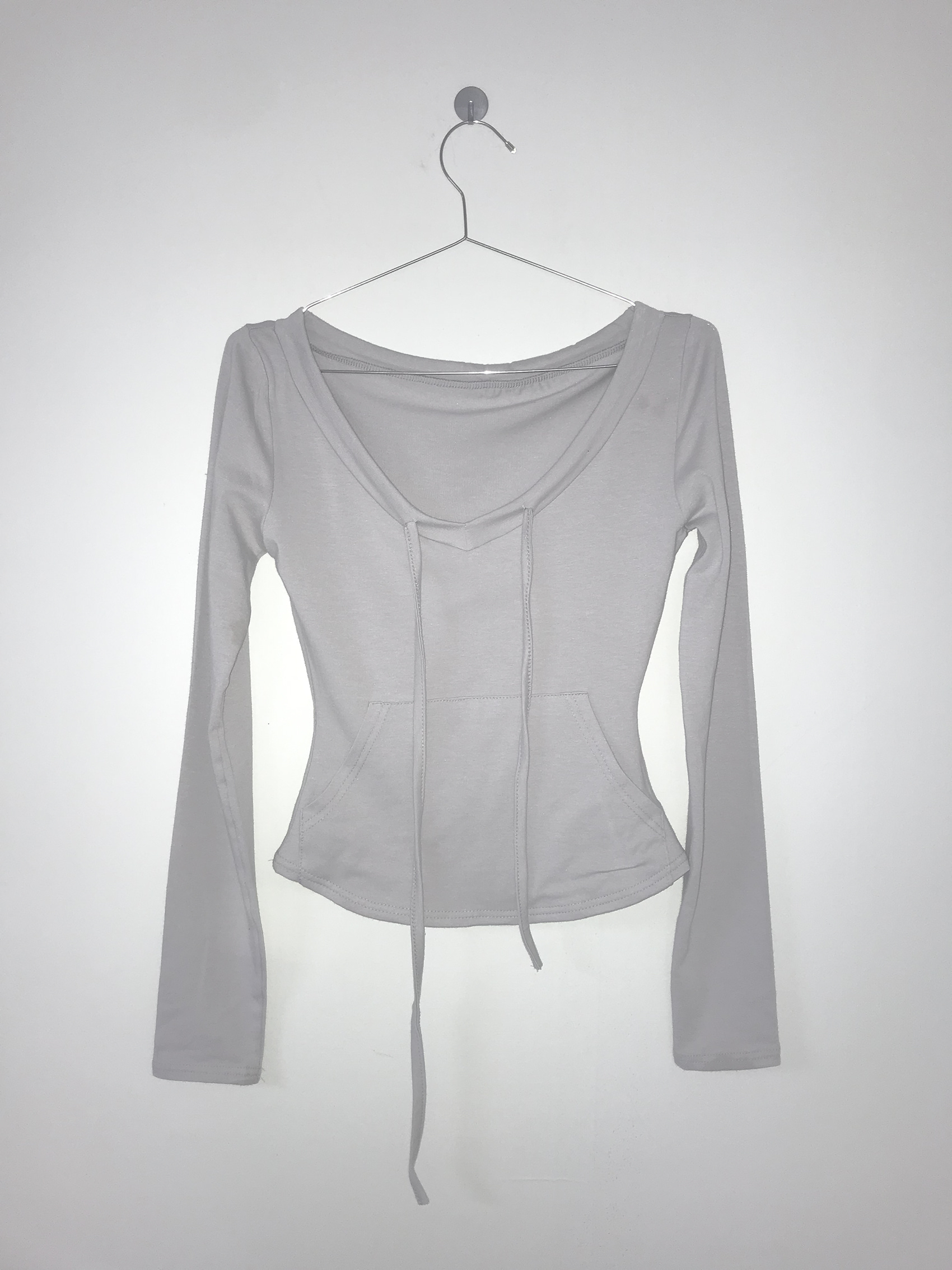 Drawstring Scoop Neck Top