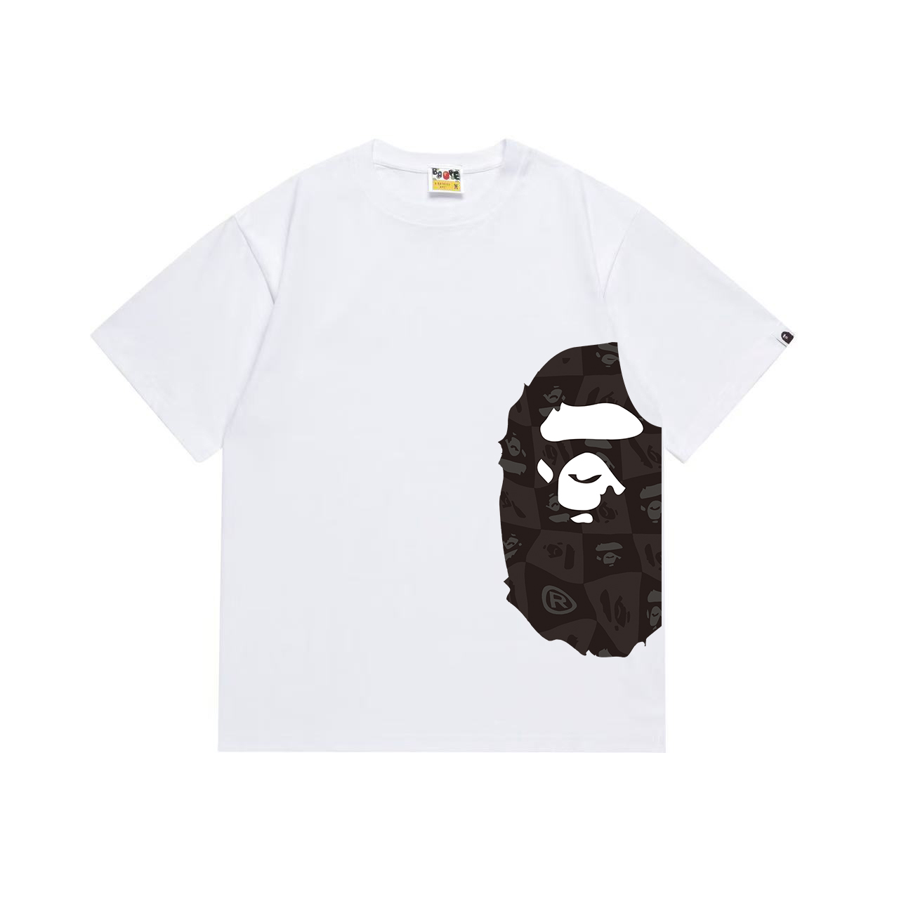 Bape Distortion Side Big Ape Head Tee