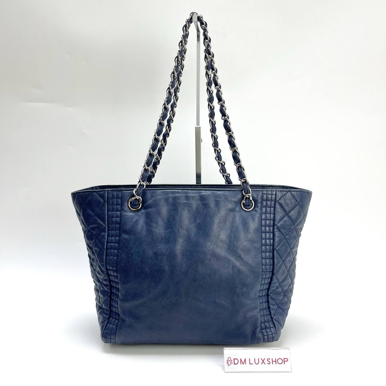 Chanel Coco Bengal CC tote Bag Navy Blue SHW (Serial 16)