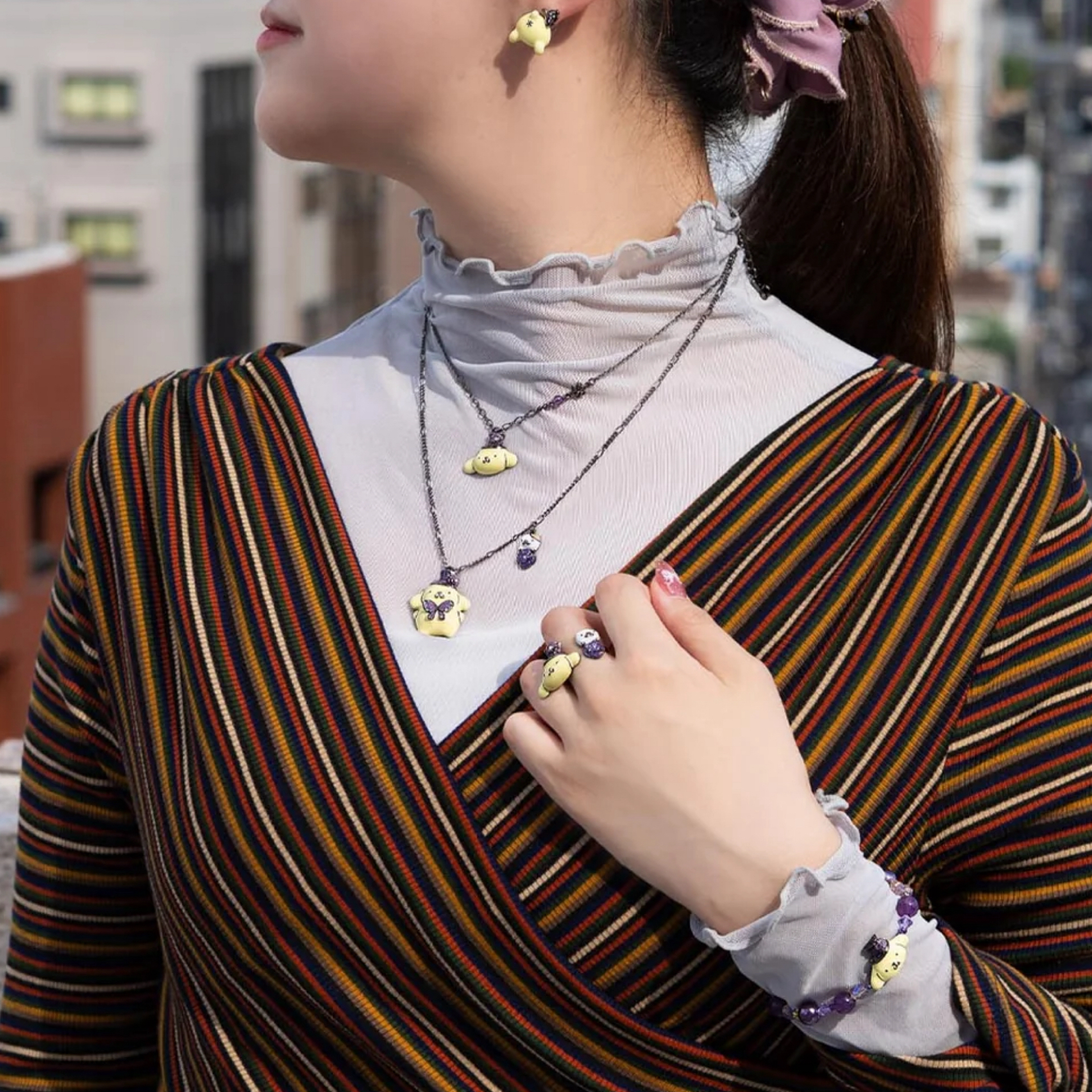 日本預訂📍日本Anna Sui x 布甸狗得意系列 - 耳環/戒指/手鏈/頸鏈 不包郵