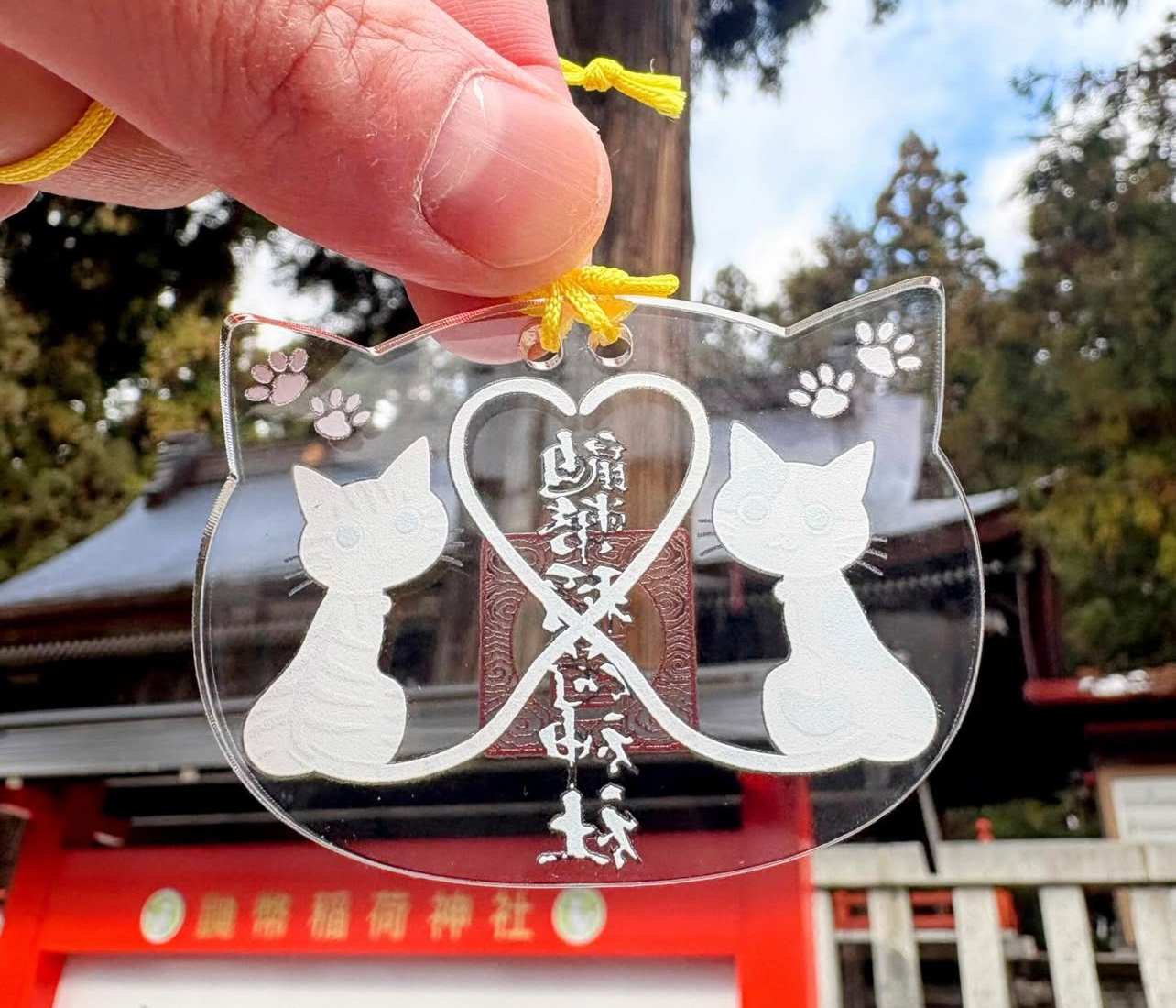 現貨 - 貓咪透明御守