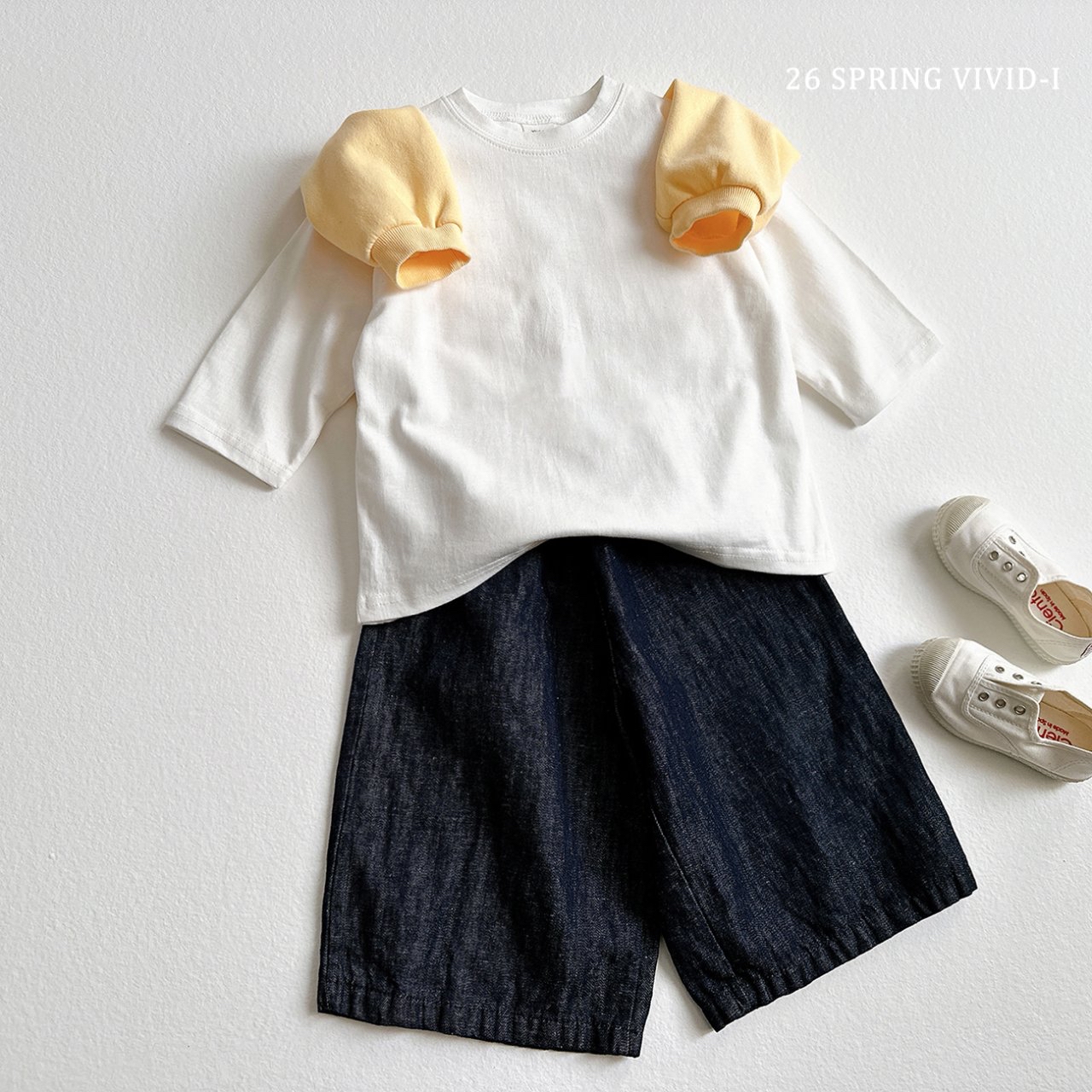 🌸預訂 韓國直送🌸🇰🇷VIVIDI寬版九分闊腳牛仔褲