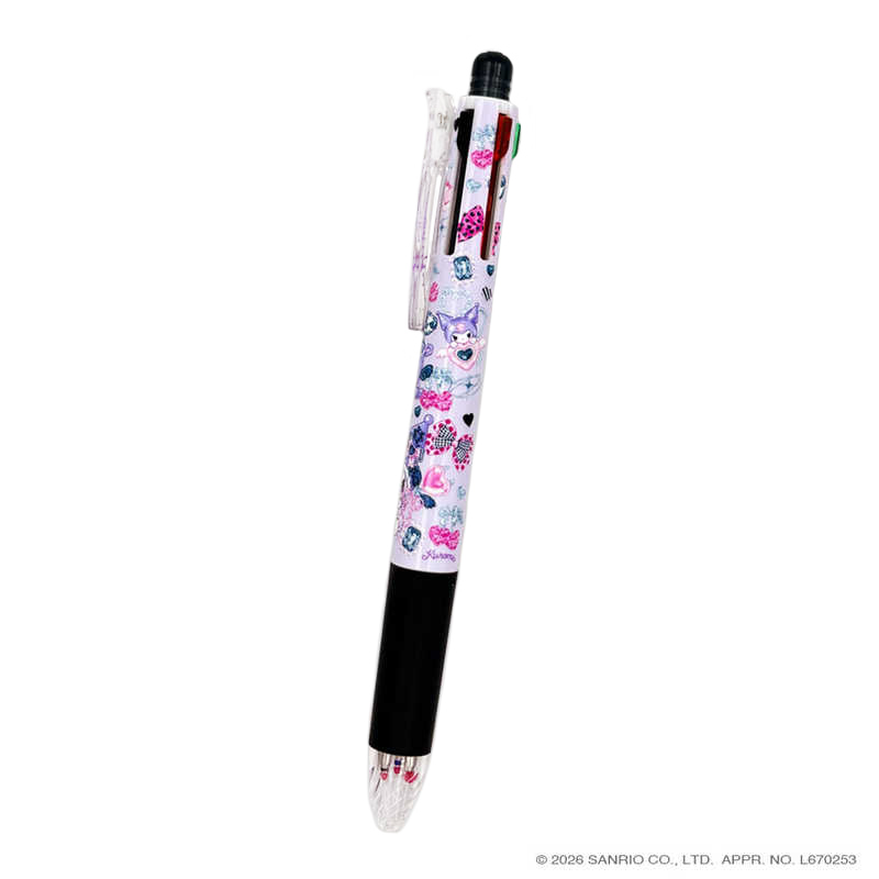 現貨｜Sanrio Kuromi x Amenomori Fumika Clothes-Pin 日本製 Zebra SARASA multi 4+1 多功能5用筆 4色啫喱筆+鉛芯筆 (PN-84172)