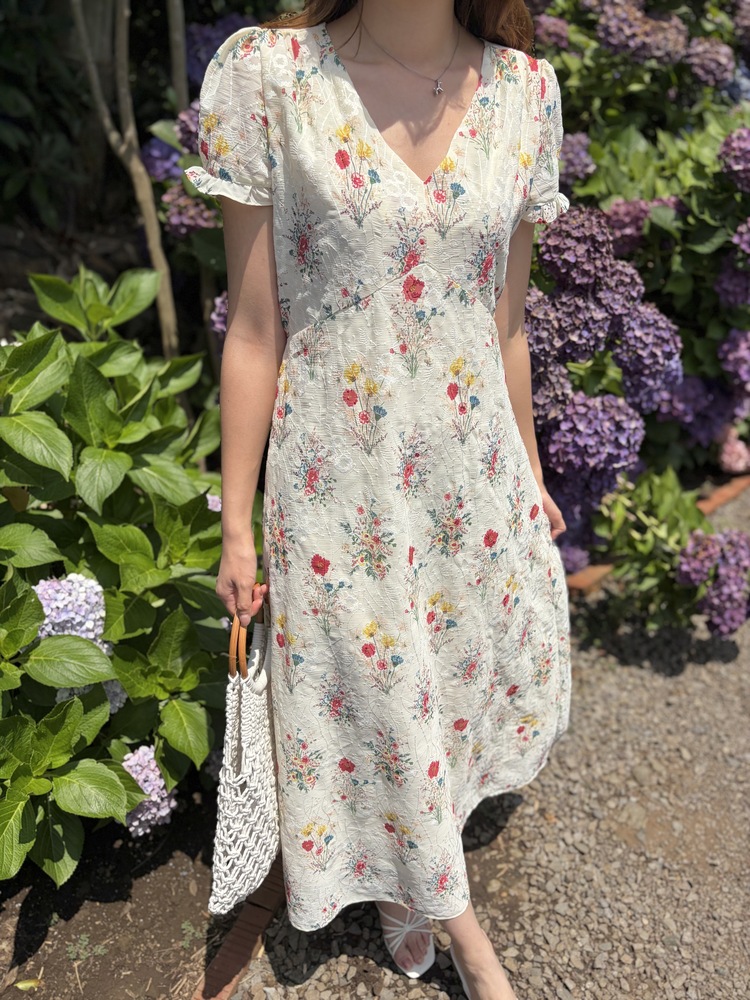 Premium Embroidered Floral Dress