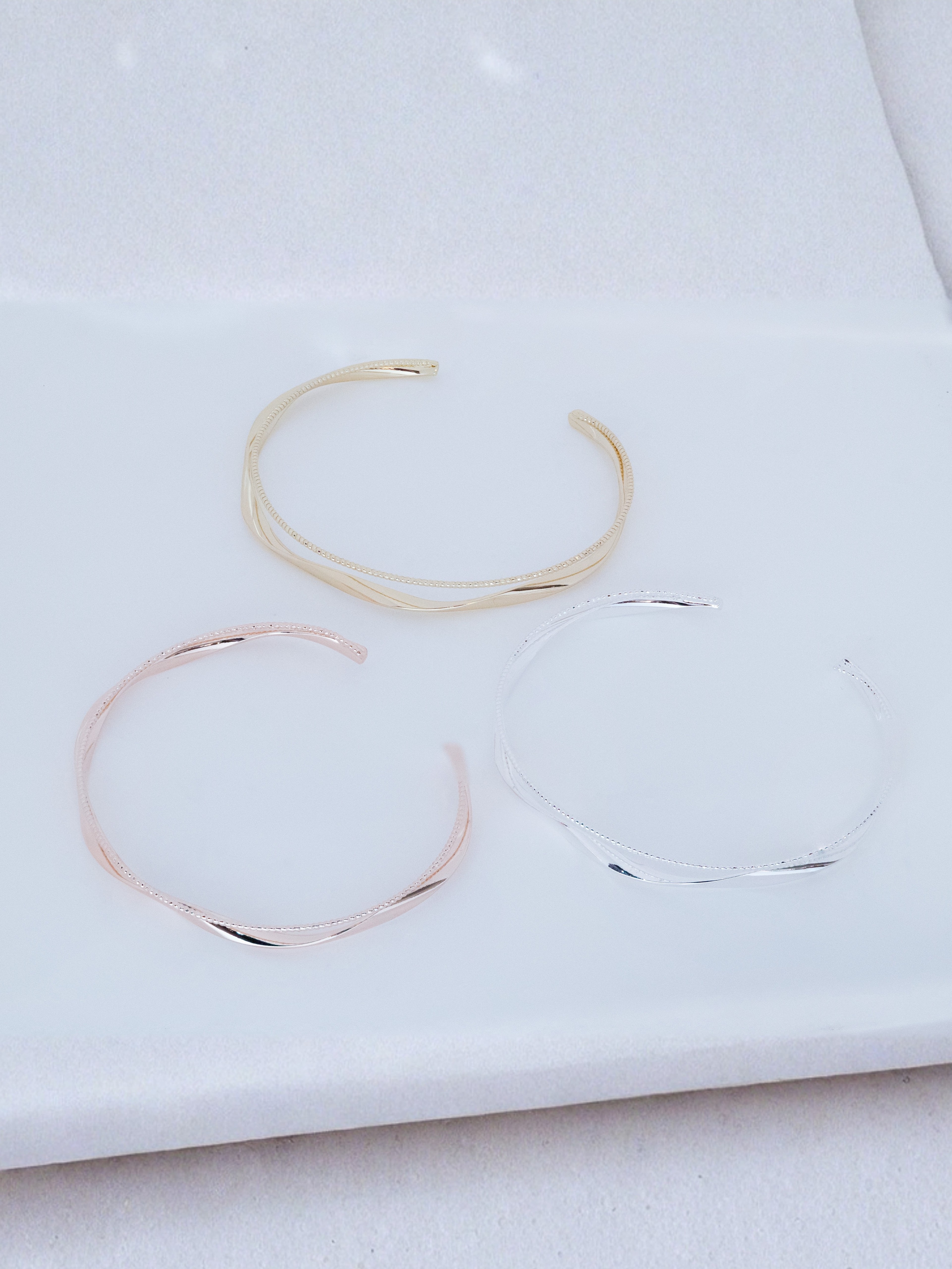Layered Twisted Cuff Bracelet