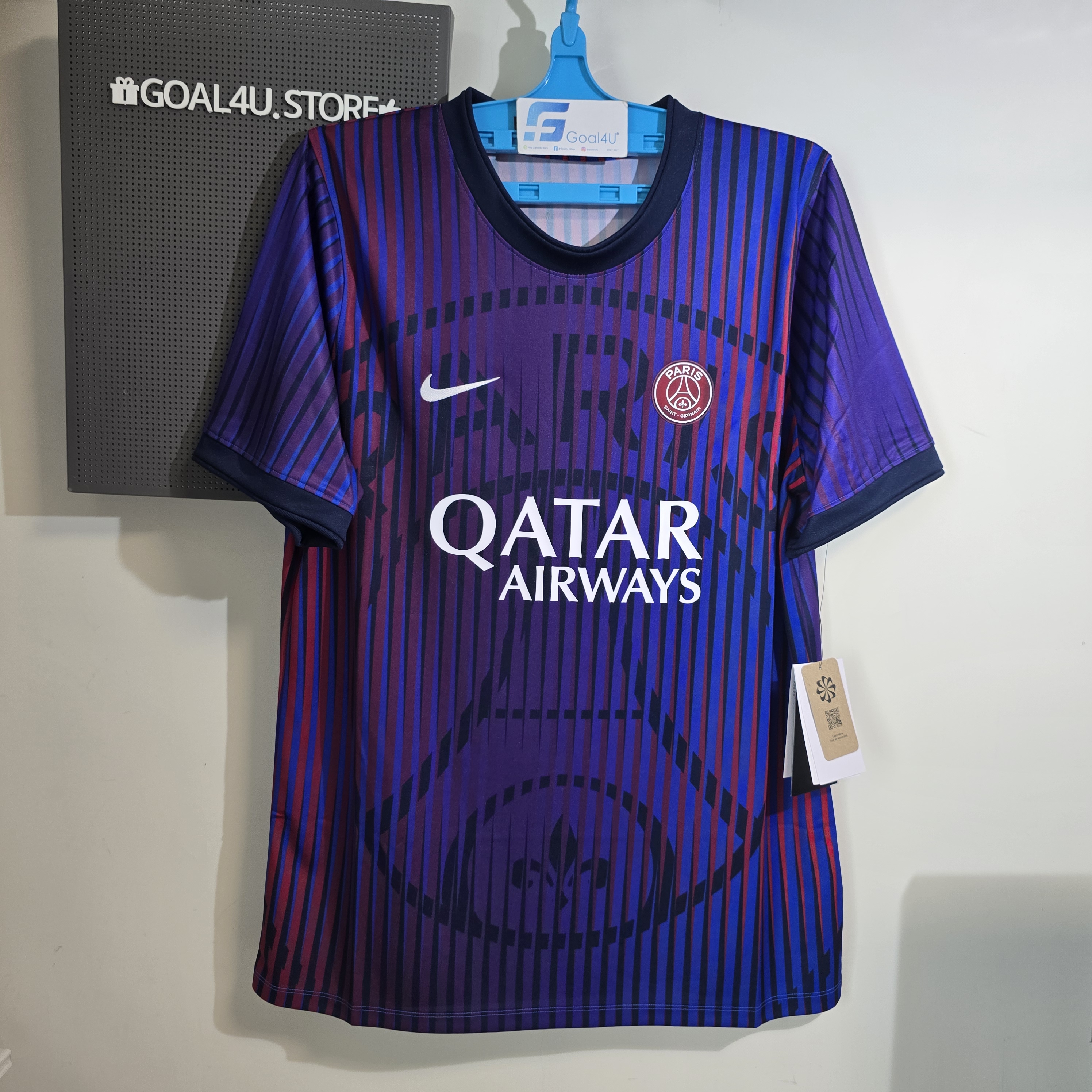 Nike PSG 巴黎聖日門 2026-27 紫色賽前短袖訓練球衣 IQ6913