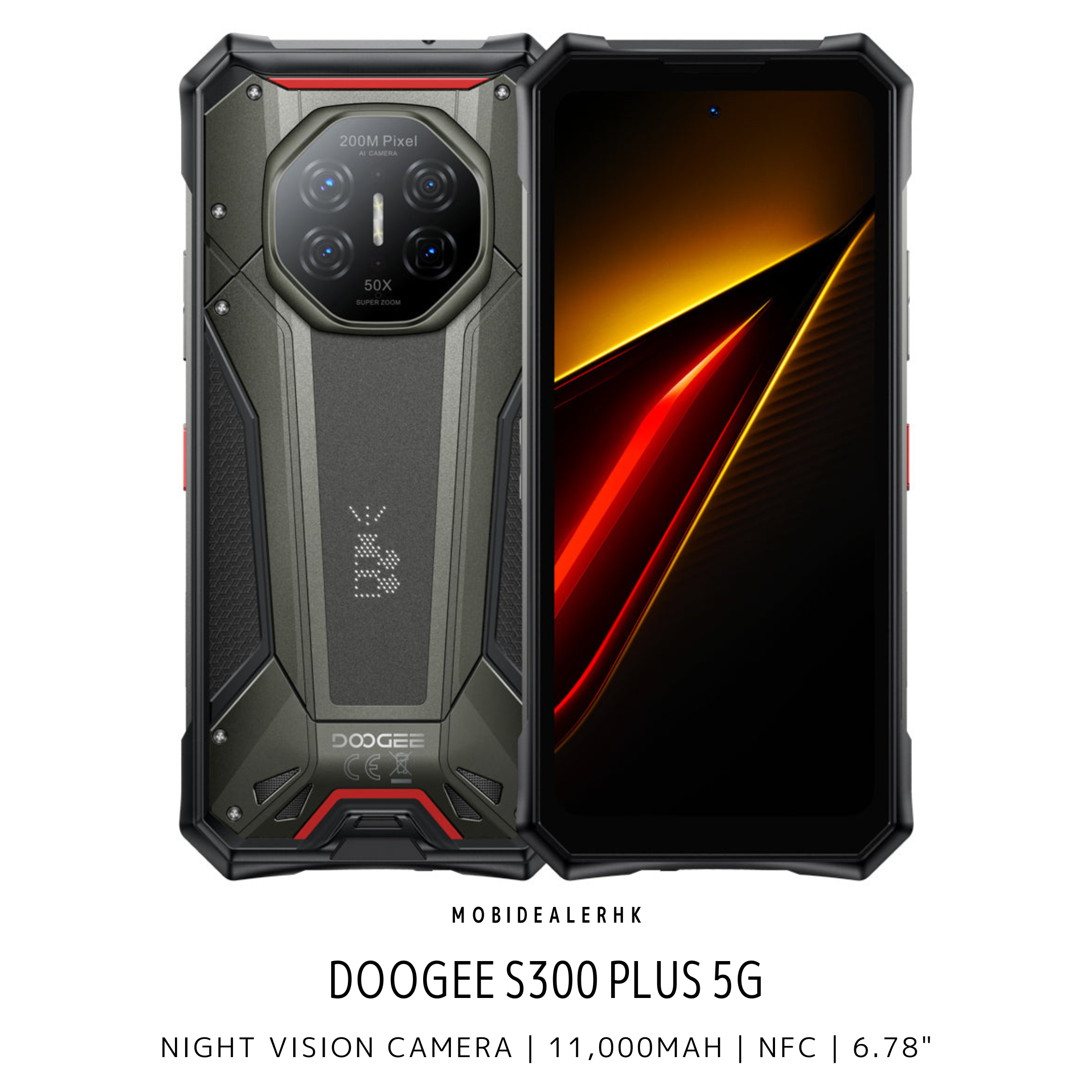 Doogee S300 Plus | 道格 S300 Plus | 5G | 三防手機 | 夜視鏡 | 11,000mAh | 6.78"