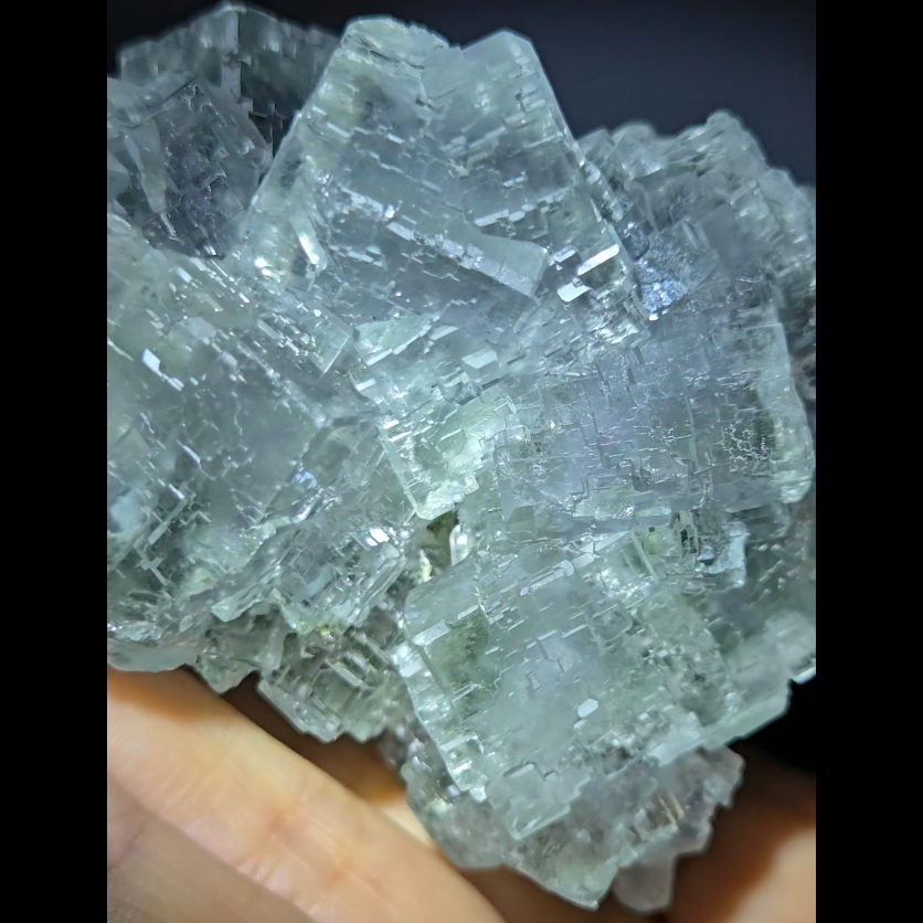 QR code cubic fluorite from Xianghualing - FL337