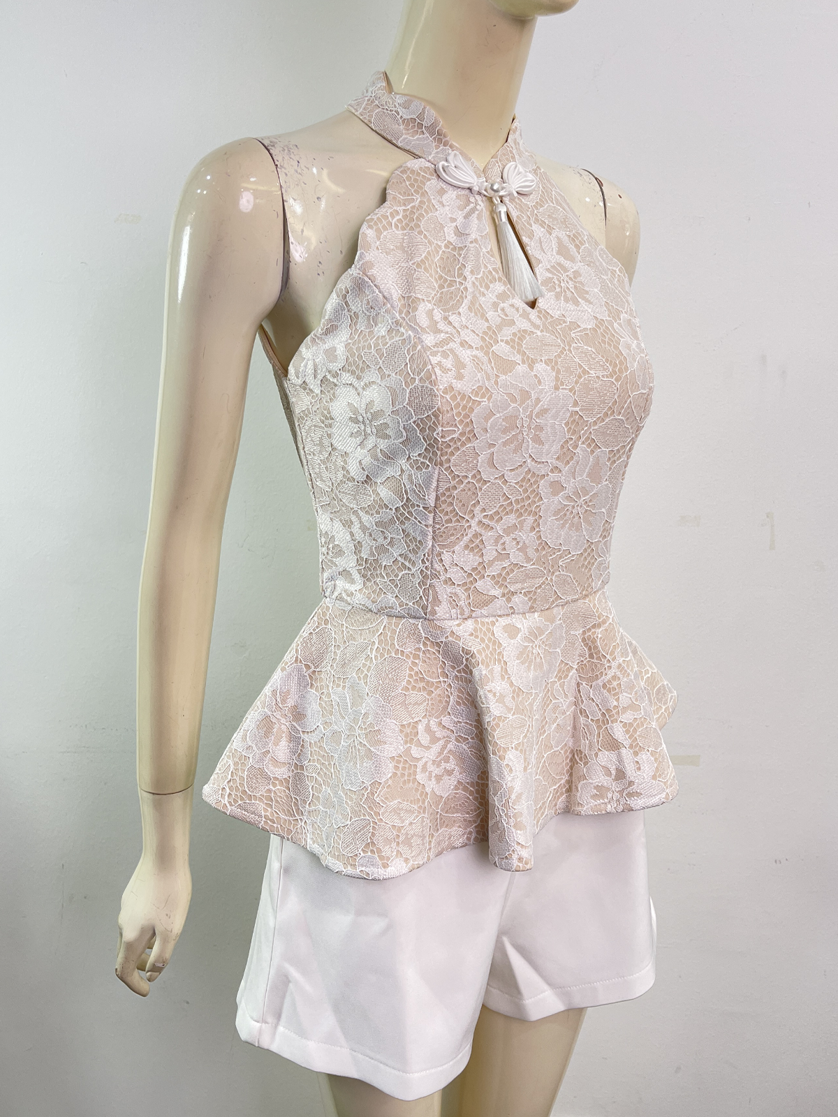 Pearl Tassel Grace Qipao Romper MC67