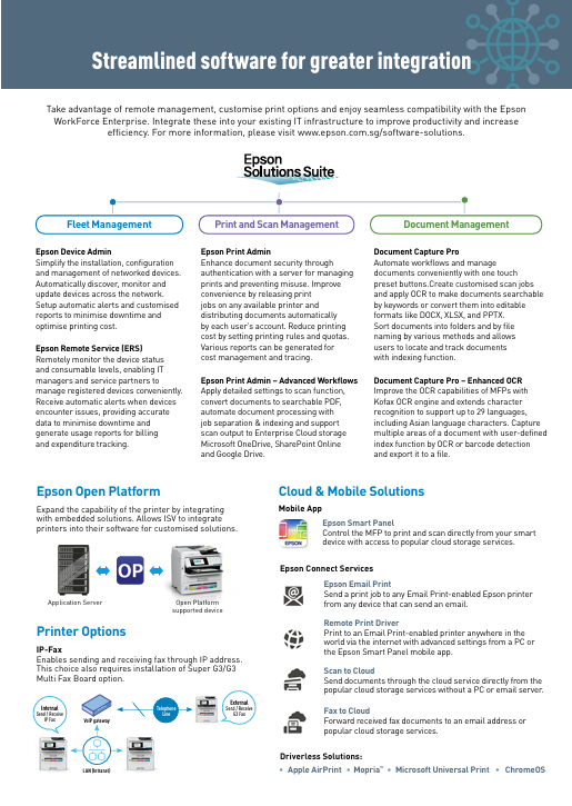 Epson WorkForce Pro EM-C800 Duplex A4 Print Scan Copy FAX with Wi-Fi ADF Feeder similar to T920DW T910DW G4010 L6170