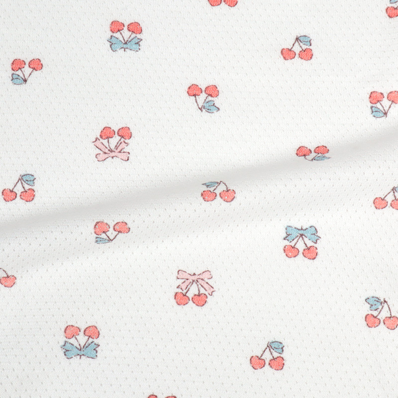 🇯🇵預訂 日本直送🇯🇵櫻桃印花純棉網眼短袖包屁衣兩件套