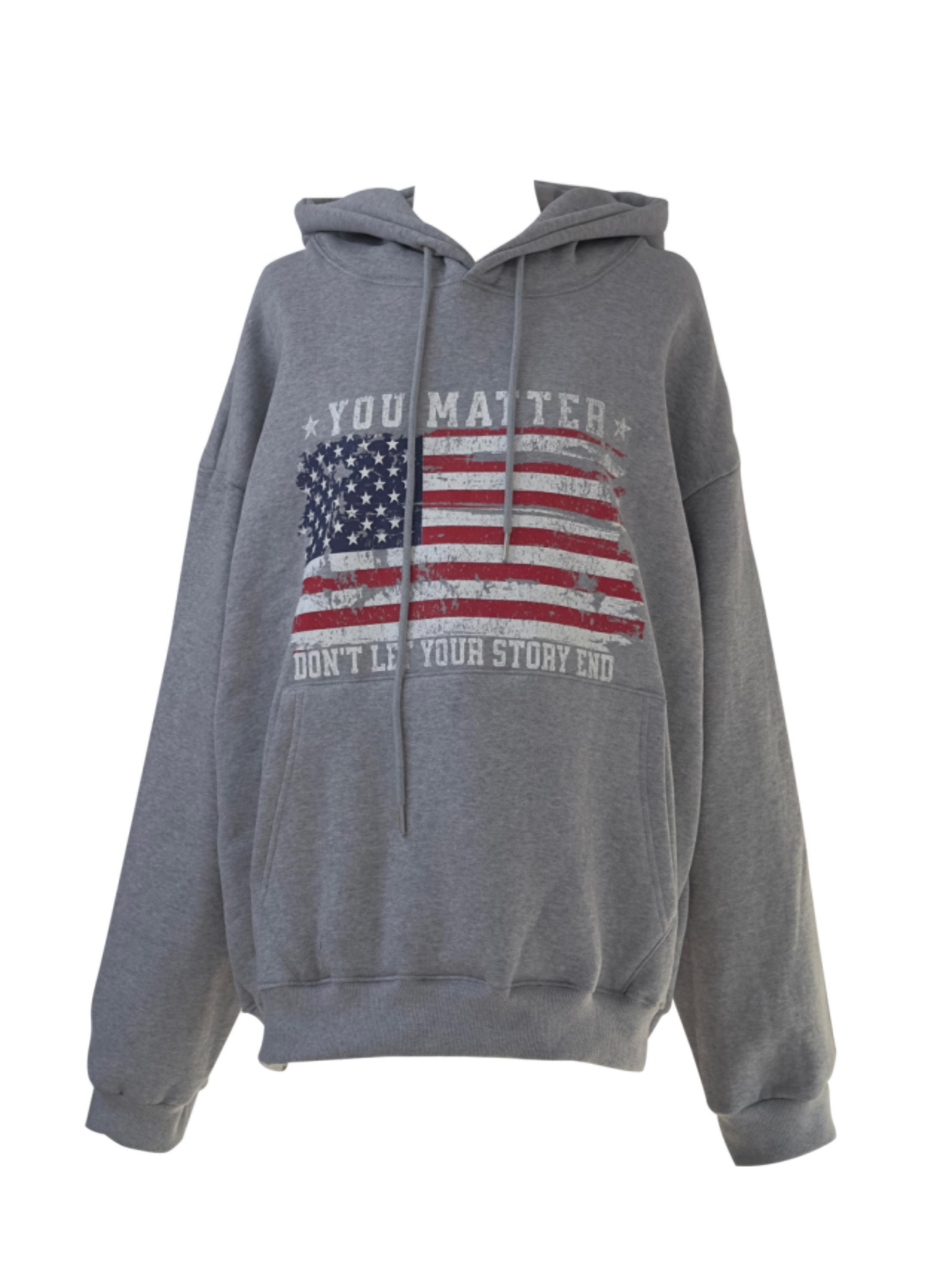 American Flag Oversized Hoodie(Unisex)