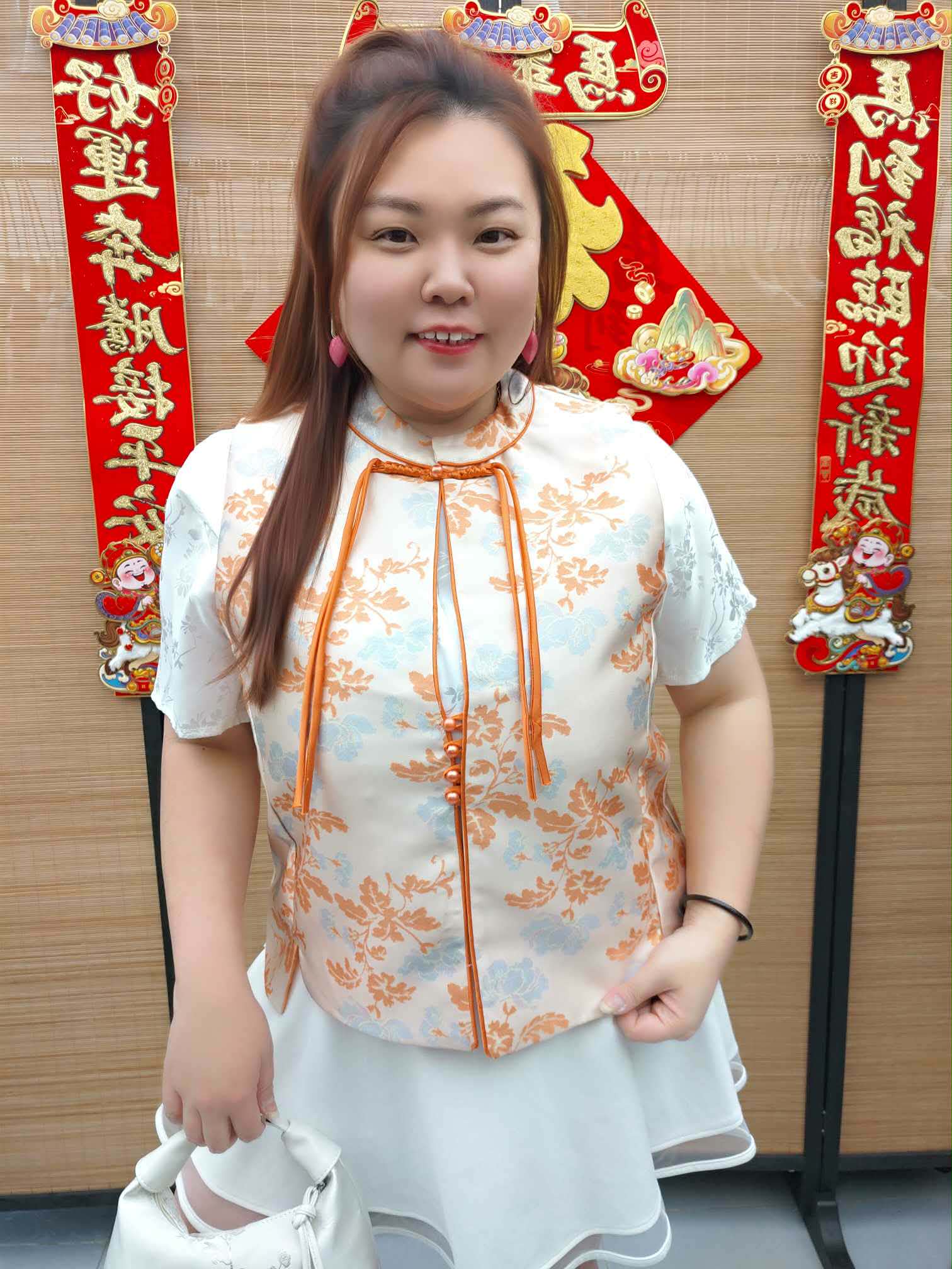 DDI05 印花新设计中式马甲（胸围 115CM以内）