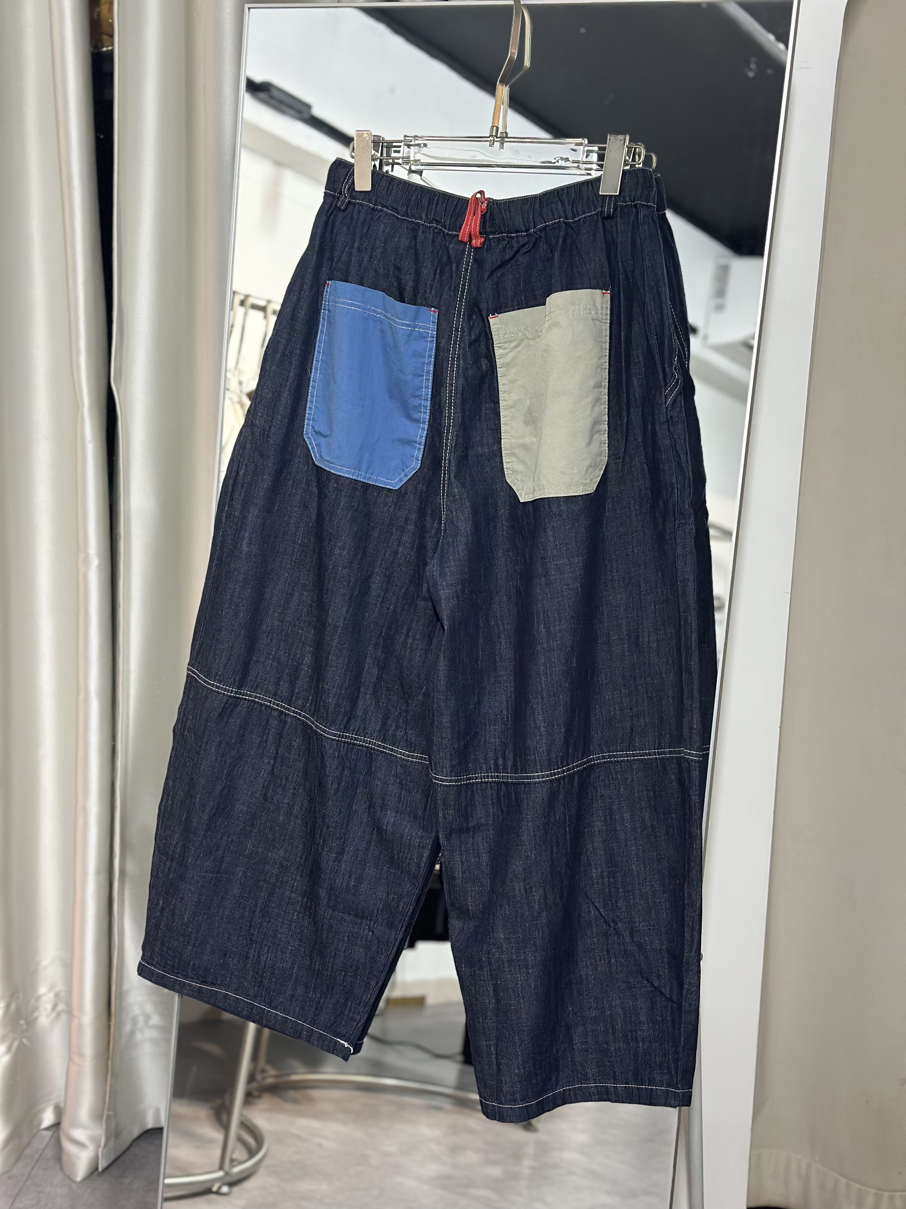 日系軟熟布料牛仔褲