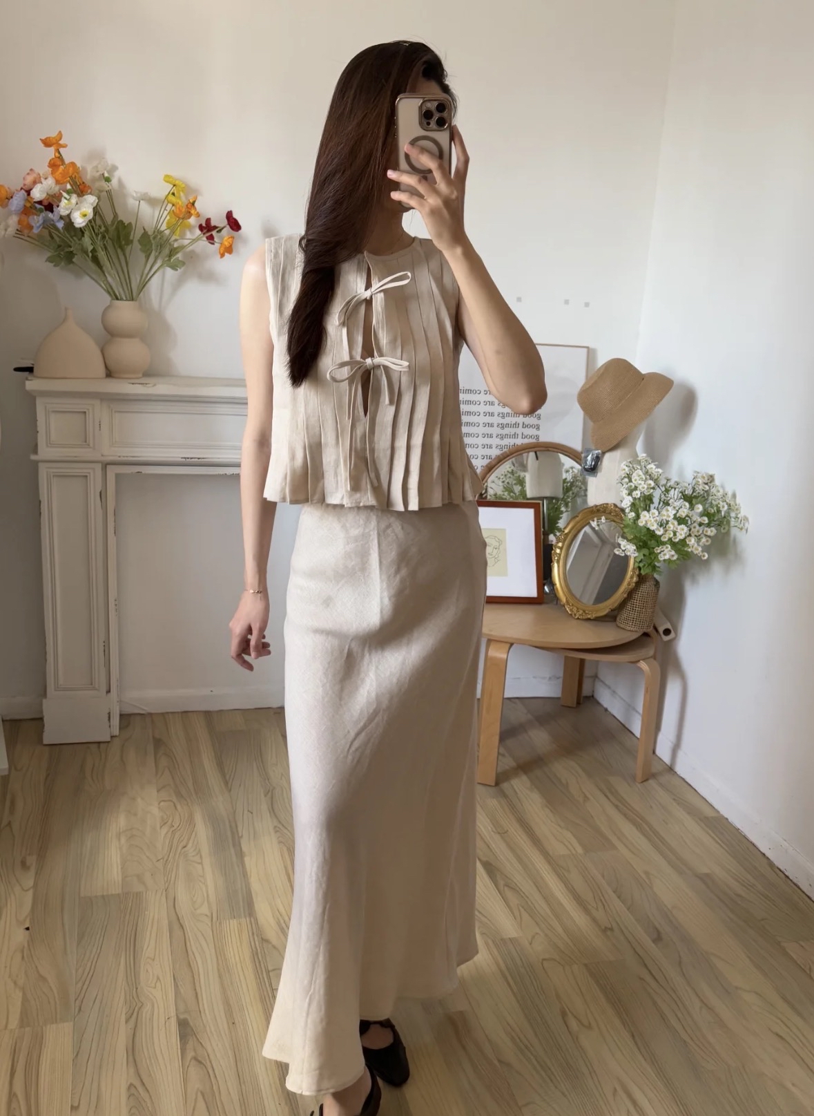 ST450欧美无袖套装