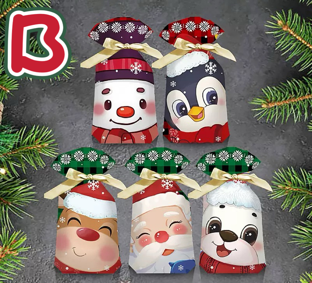 🌟預售🌟 聖誕禮物抽繩袋（混合款，1包共48-50個）