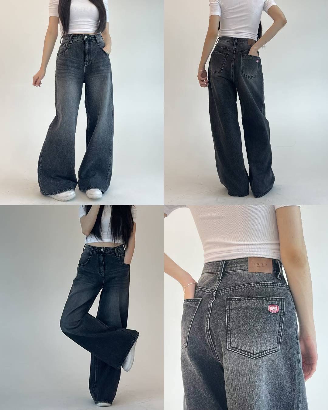 【 Goodbye Winter🖤美式隨性感～淡淡洗水直筒闊牛仔褲👖】What you Want Street Stright Denim