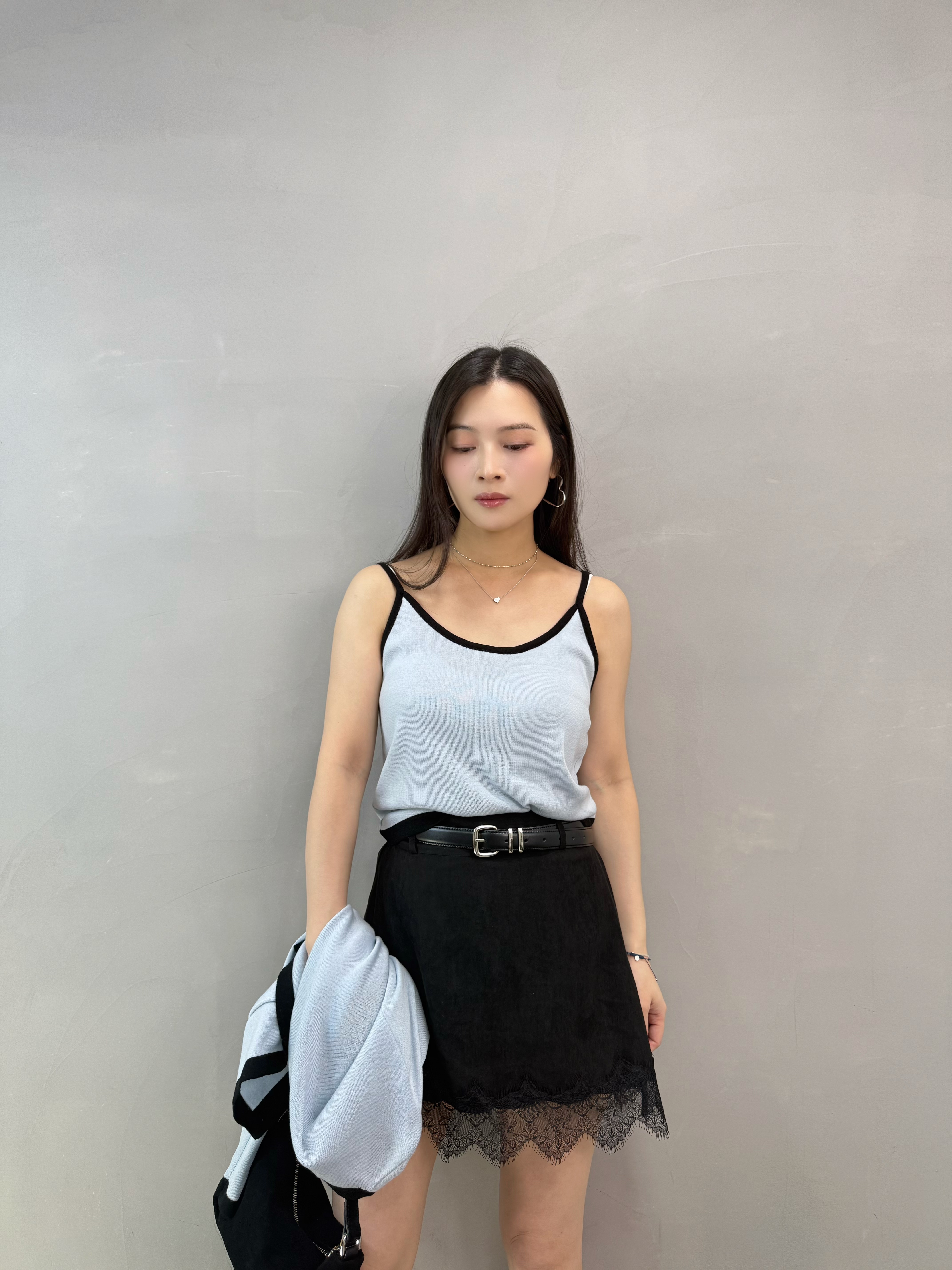 I07 小香風吊帶+外套set