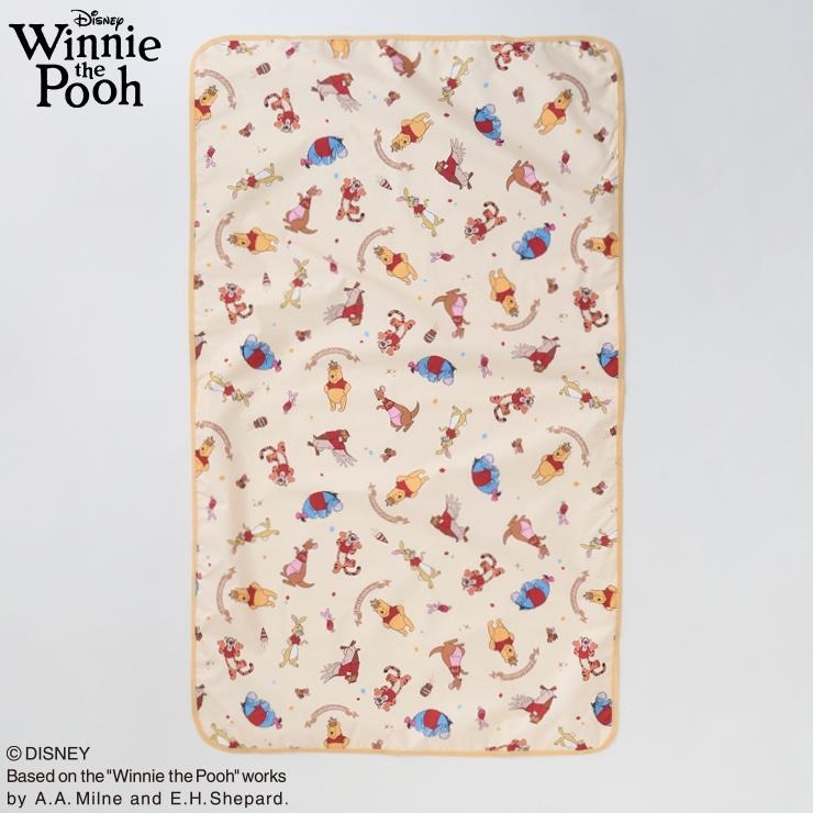 🇯🇵限時預訂 日本直送🇯🇵Winnie the pooh人物滿印防水床墊70x120cm