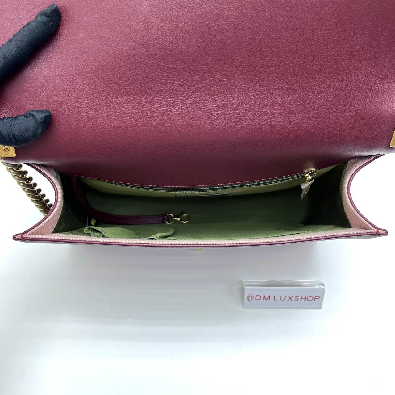 Chanel Maroon Lambskin Boy Large GHW (Serial 24, Year 2018)