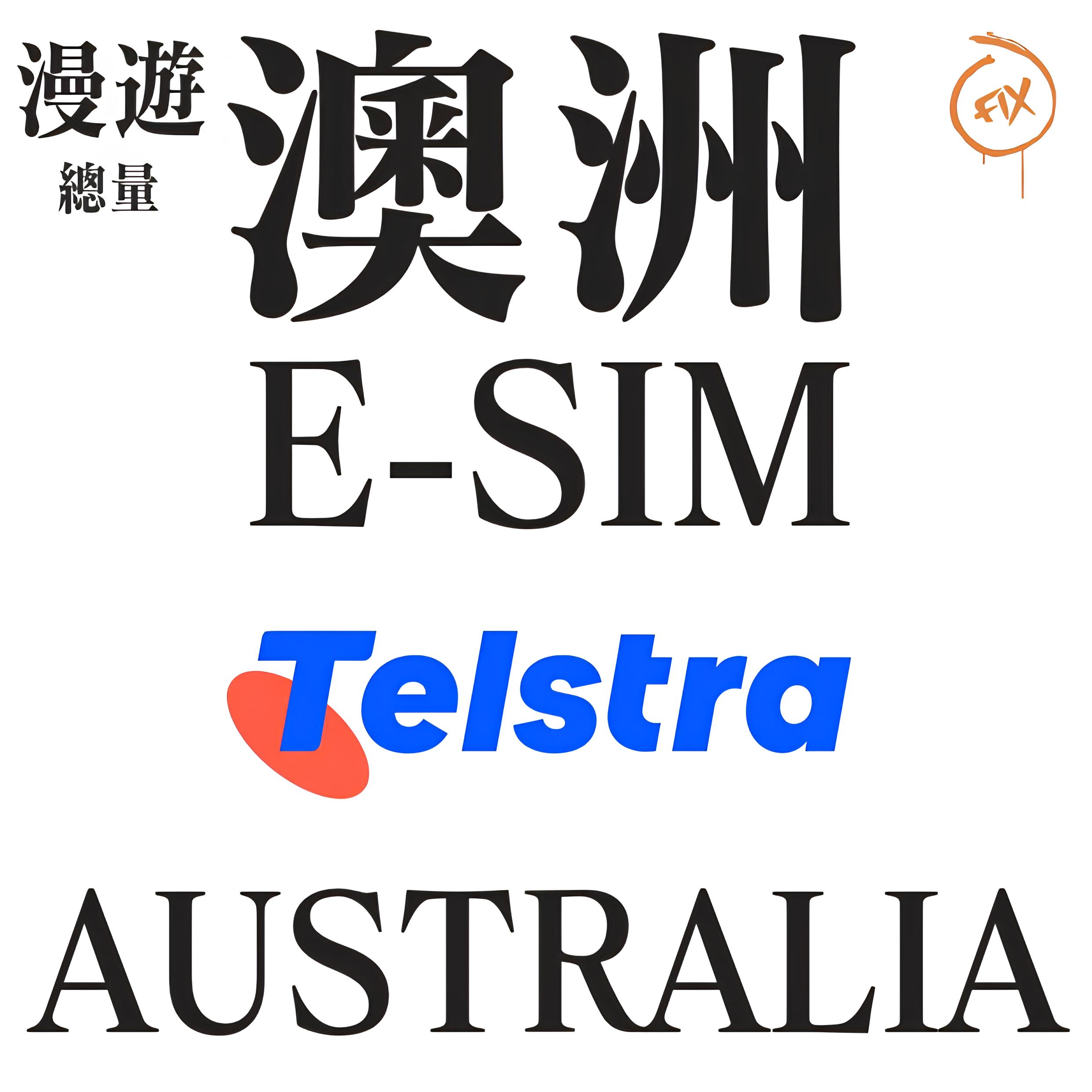 ESIM系列 TELSTRA 澳洲 5G 上網卡(總量)