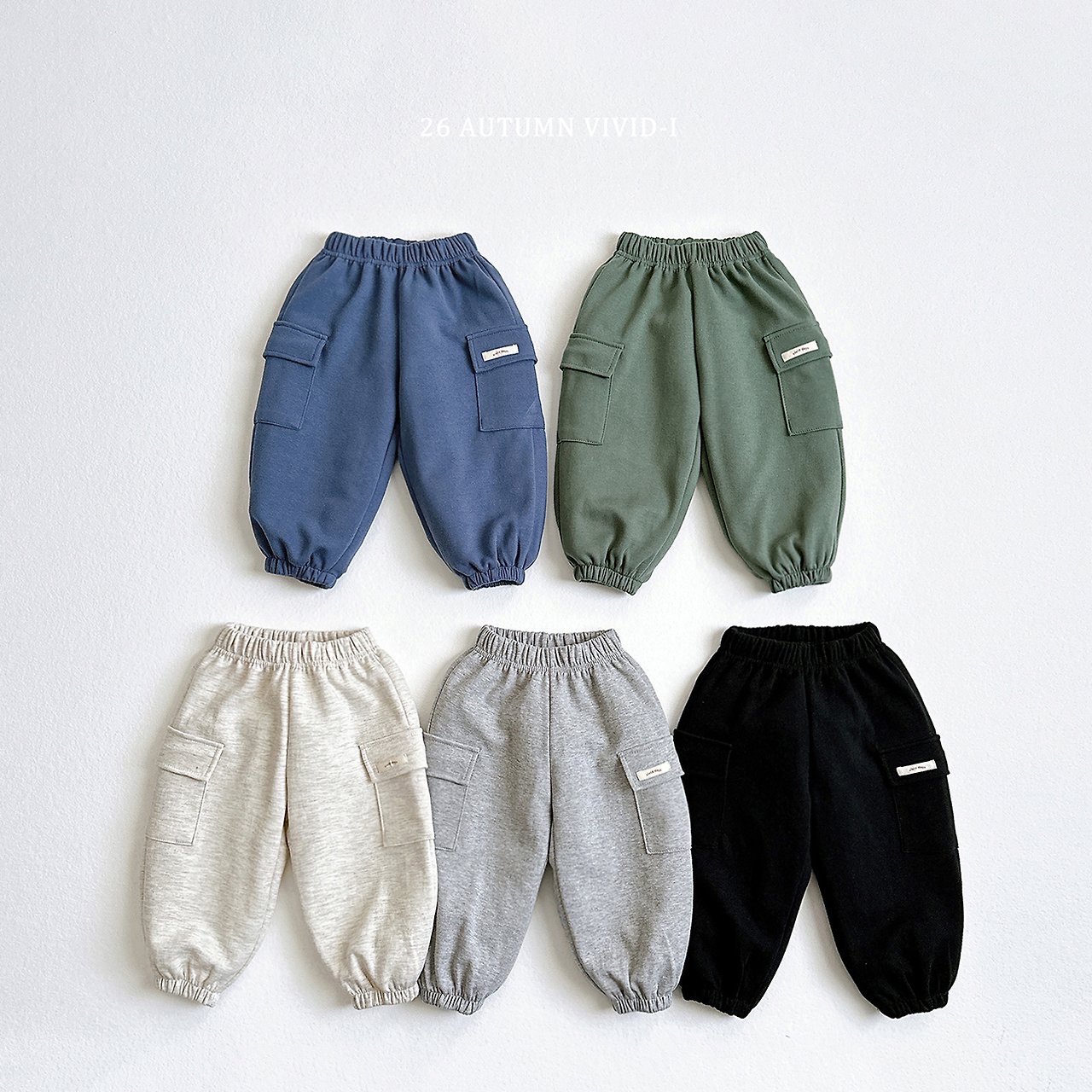 Vivid ｜Label cargo jogger pants