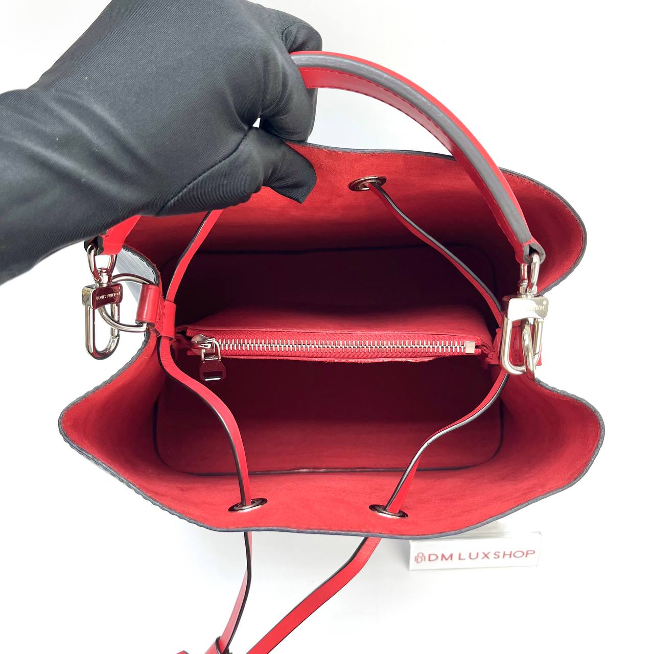 LV Blue Epi Leather Neo Noe MM SHW