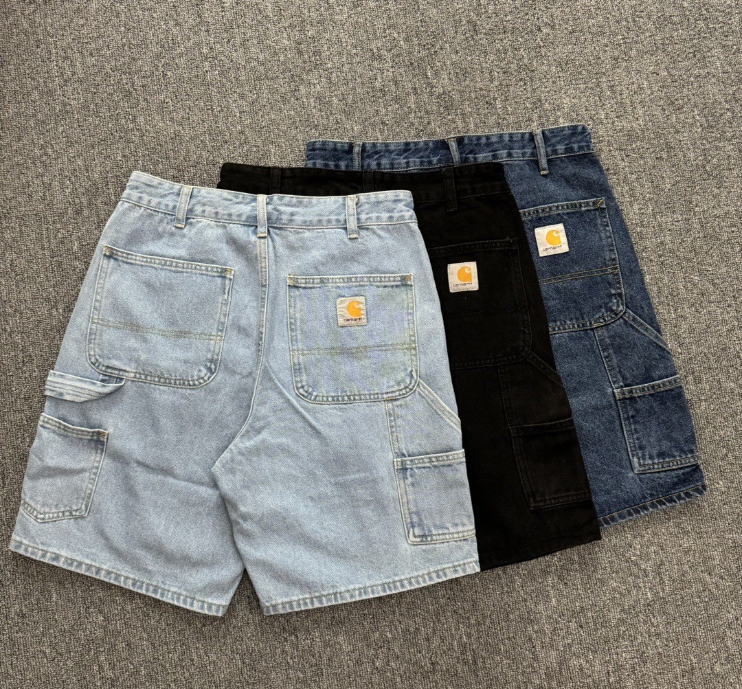 預訂 Car hartt 復古水洗牛仔五分工裝短褲