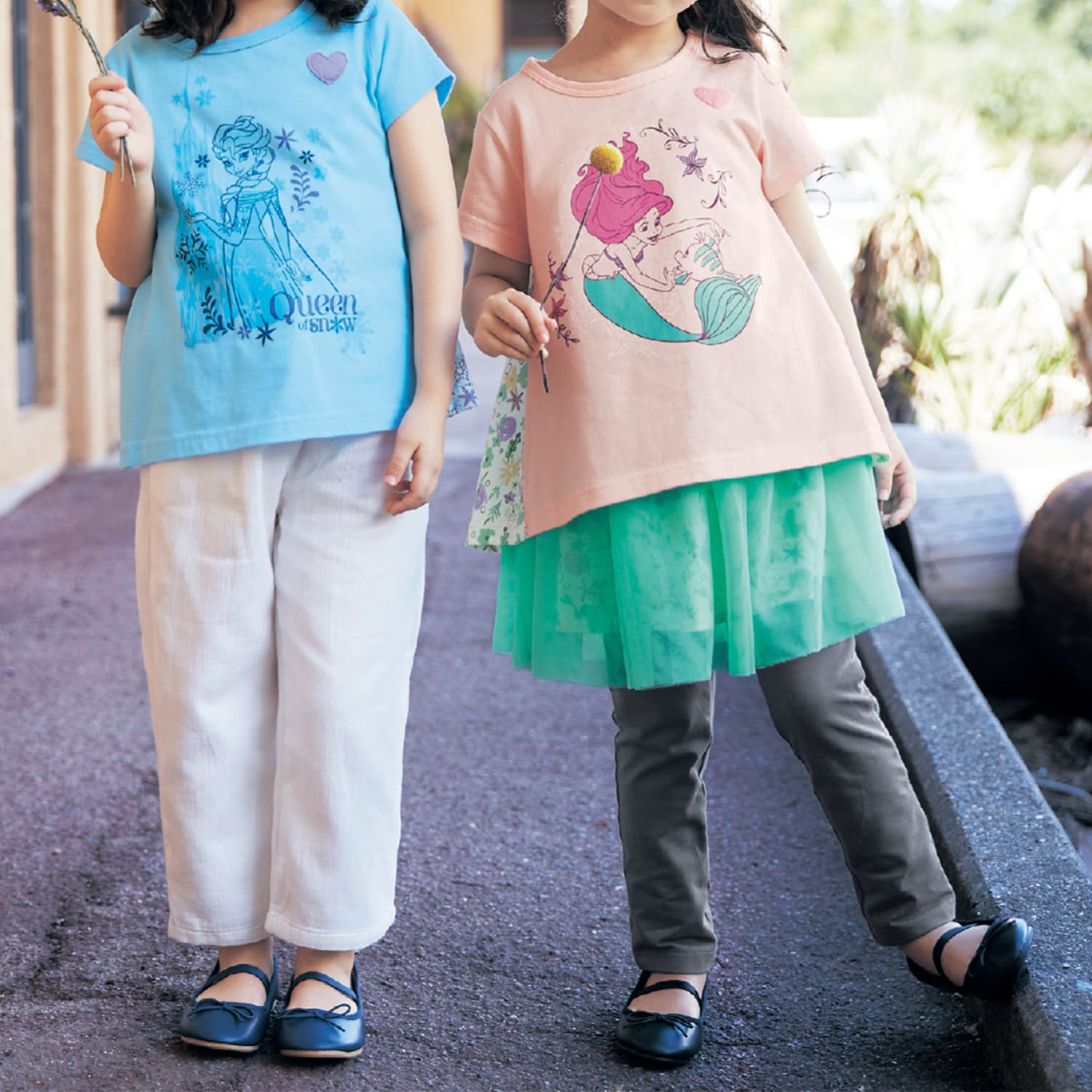 🆕【⭐訂購⭐】 🇯🇵日本直送🌀 Disney #Elsa / #Minnie / #Ariel / #Rapunzel A-line 併布短袖上衣🌀[ELEA-0042][260605]