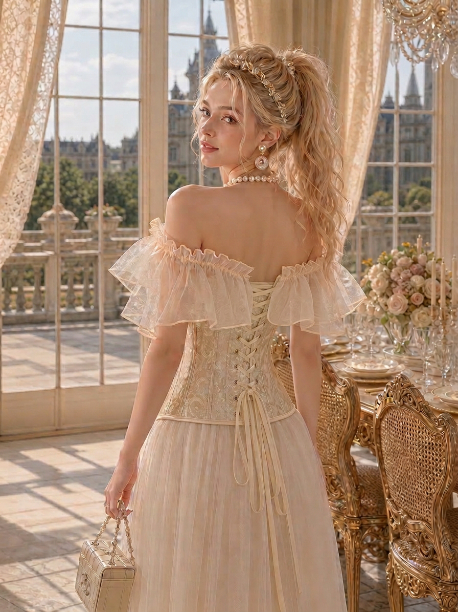 Victorian Corset維多利亞夢境柯根紗束胸