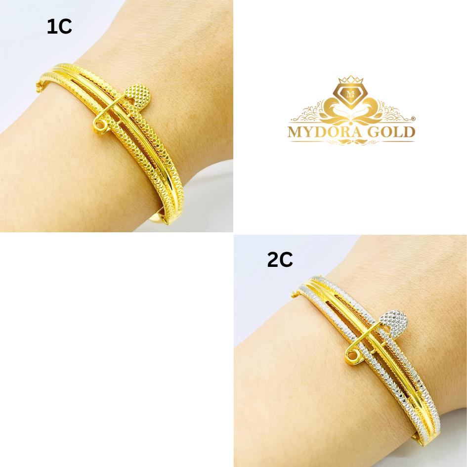 MYDORA Gelang Fesyen Safety Pin l EMAS 916/22K